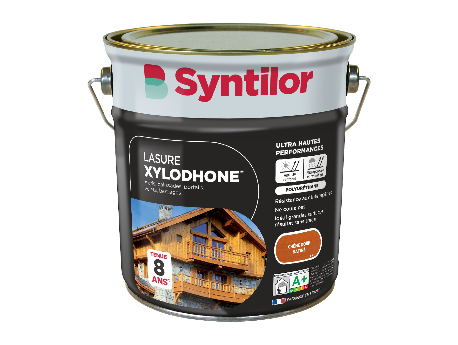 Lasure SYNTILOR Xylodhone chêne doré satiné 2,5L + 20% OFFERT