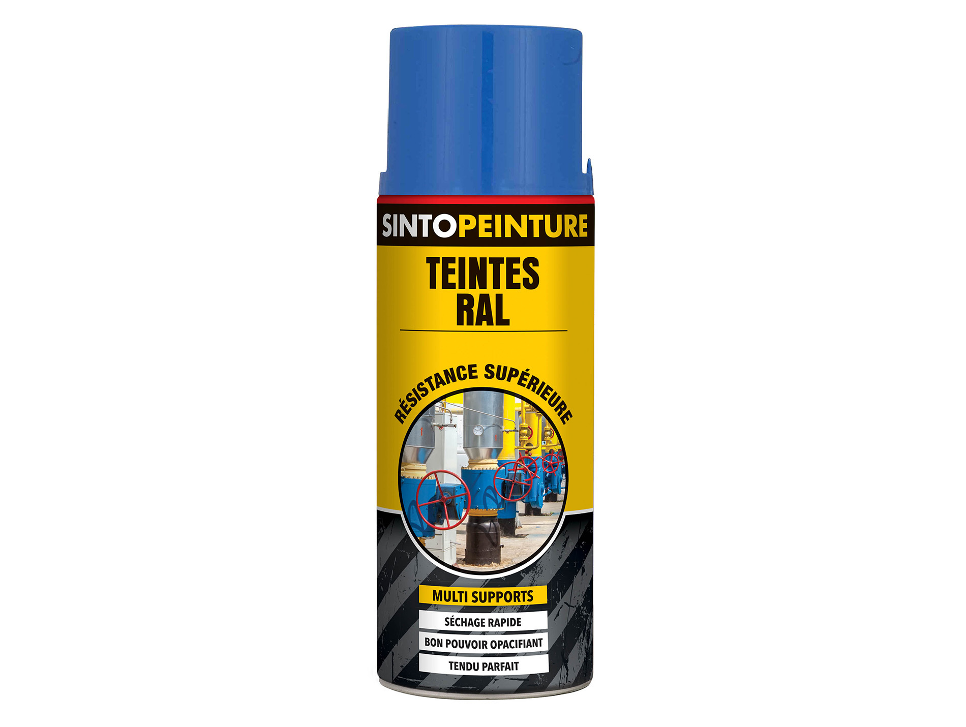Peinture de décoration SINTO Bleu azur brillant 400ml