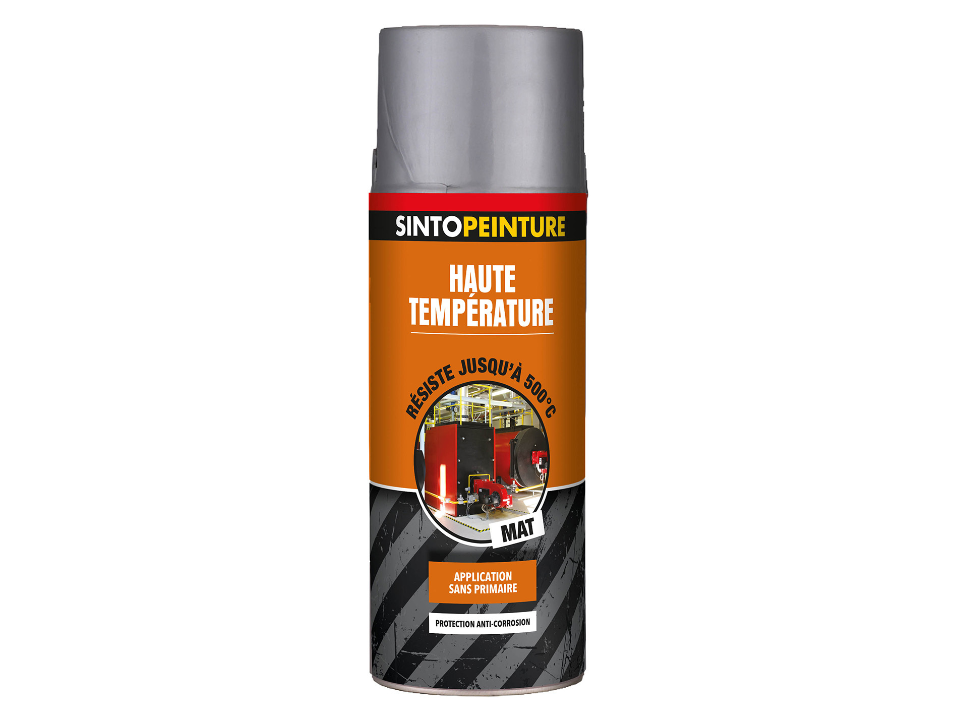 Peinture de décoration haute température SINTO Aluminium 400ml