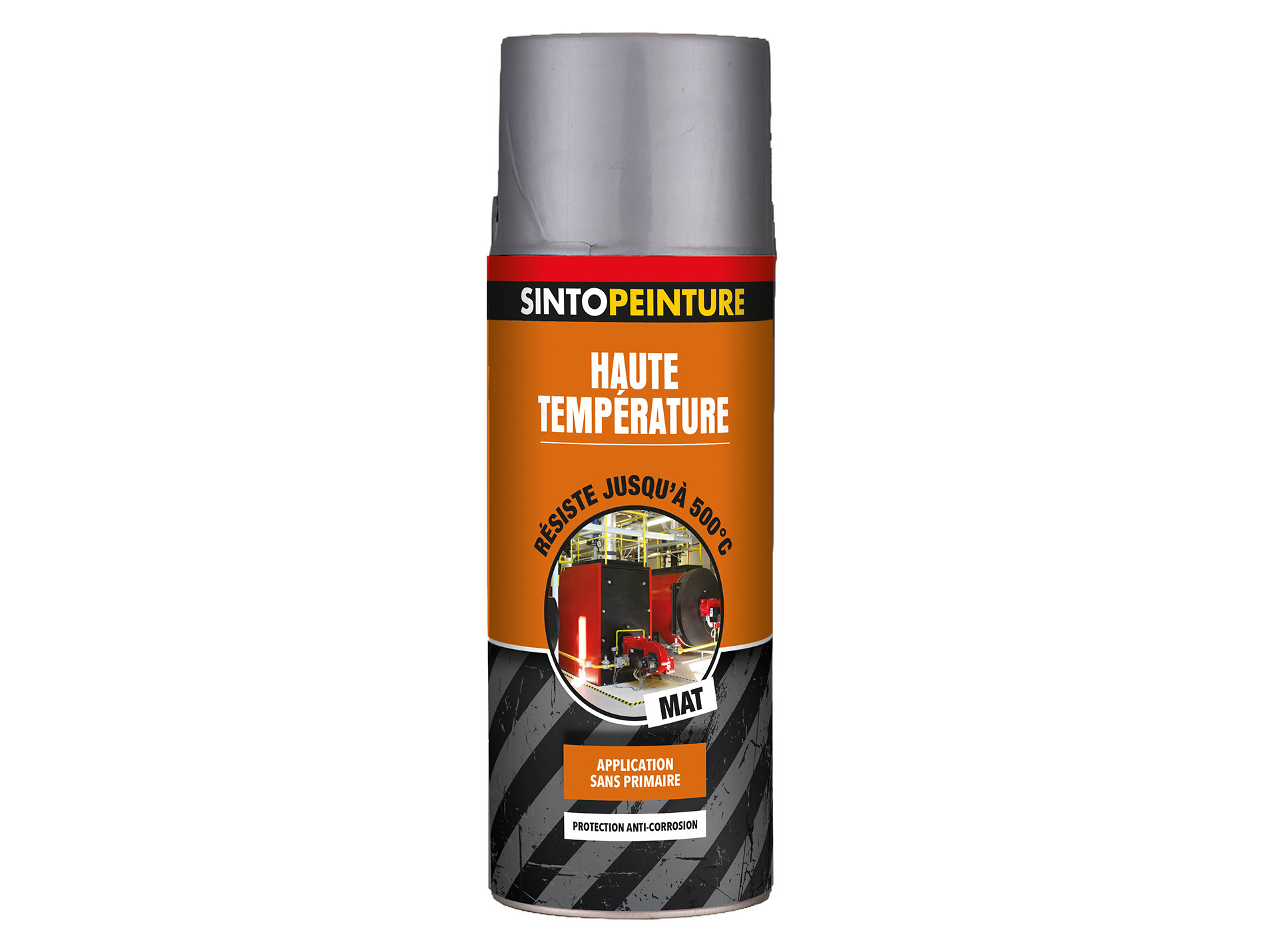 Peinture de décoration haute température SINTO Gris fonte 400ml