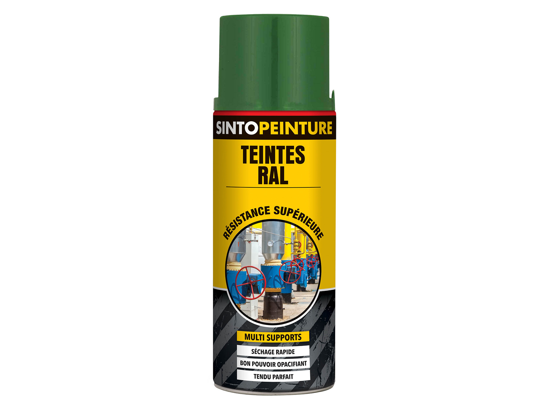 Peinture de décoration SINTO Vert pin brillant 400ml