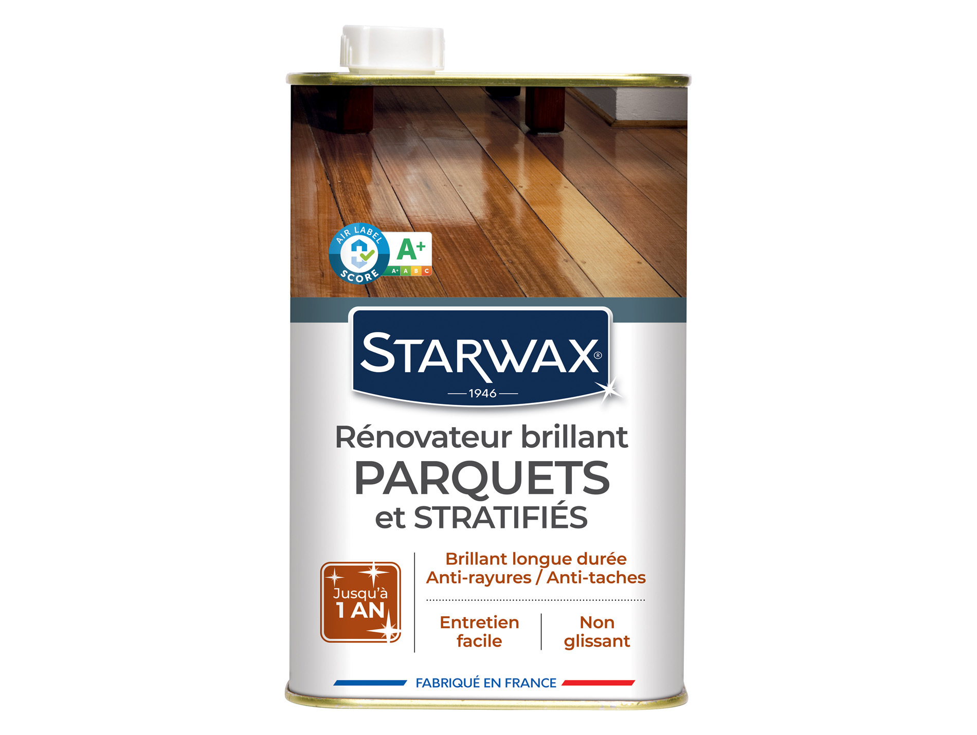 Rénovateur brillant pour parquets et sols stratifiés STARWAX 1L
