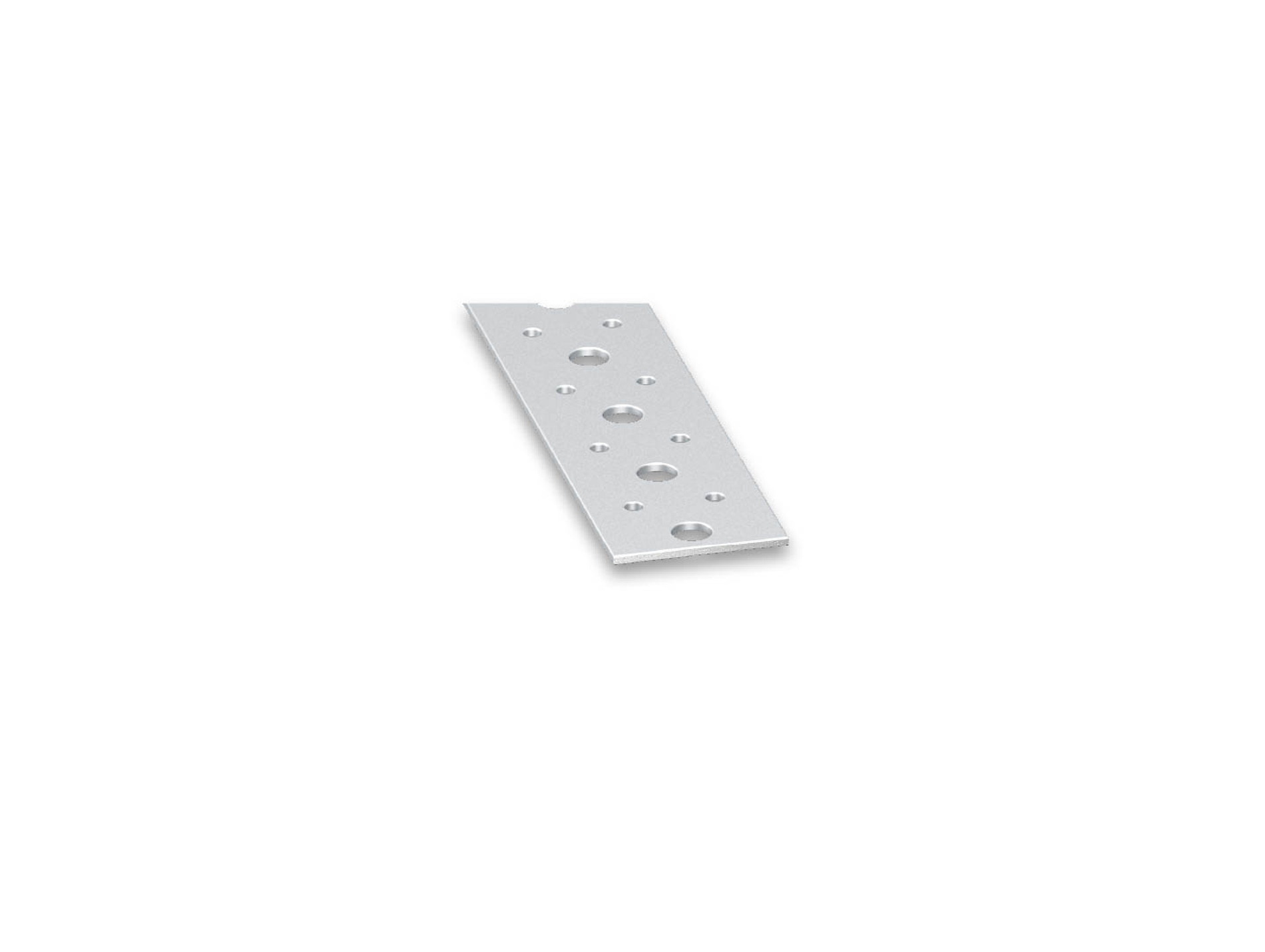 Plat perforé acier galvanisé 40x2mm L.1m