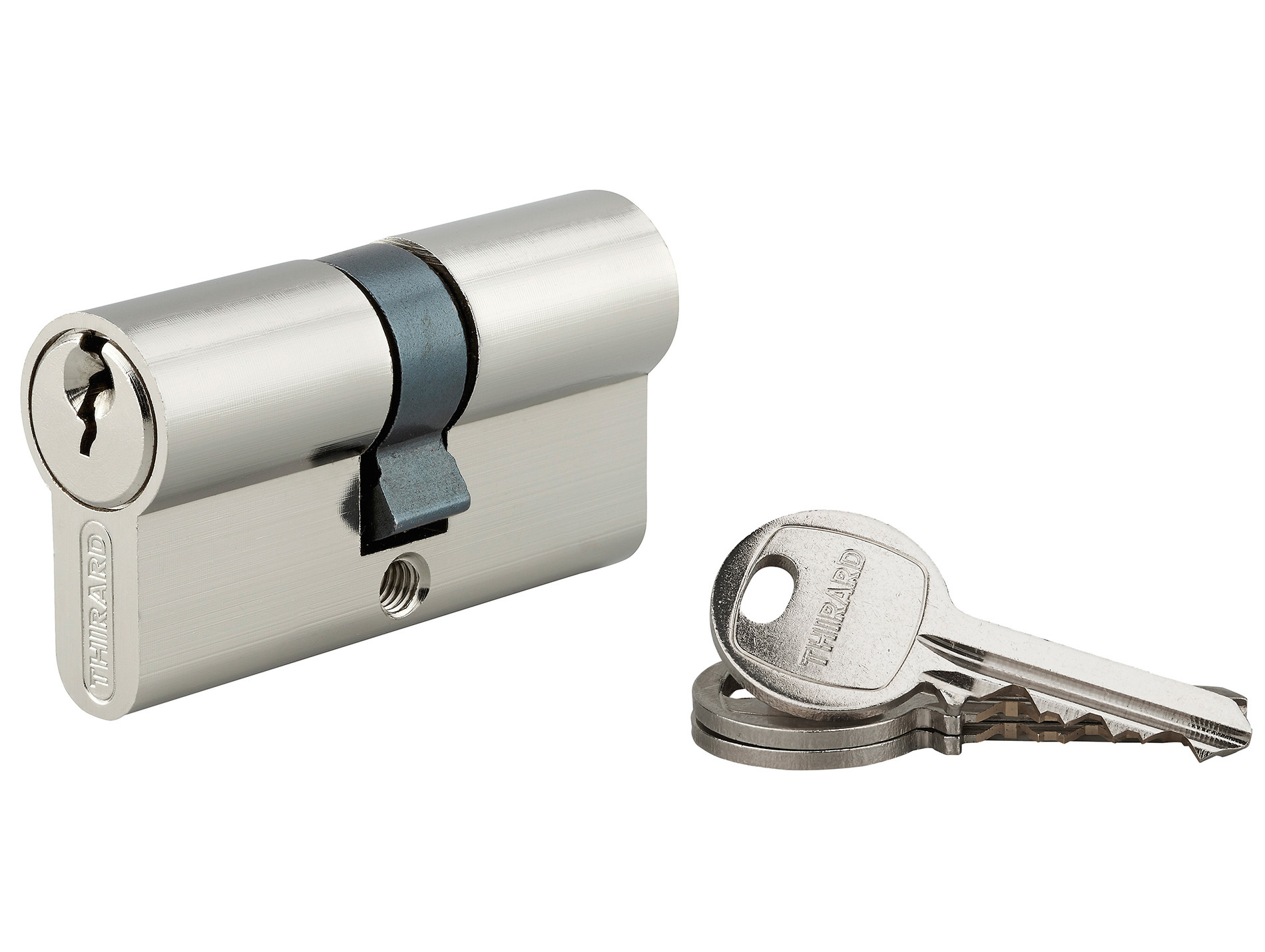 Cylindre de serrure SA 30x30 nickelé