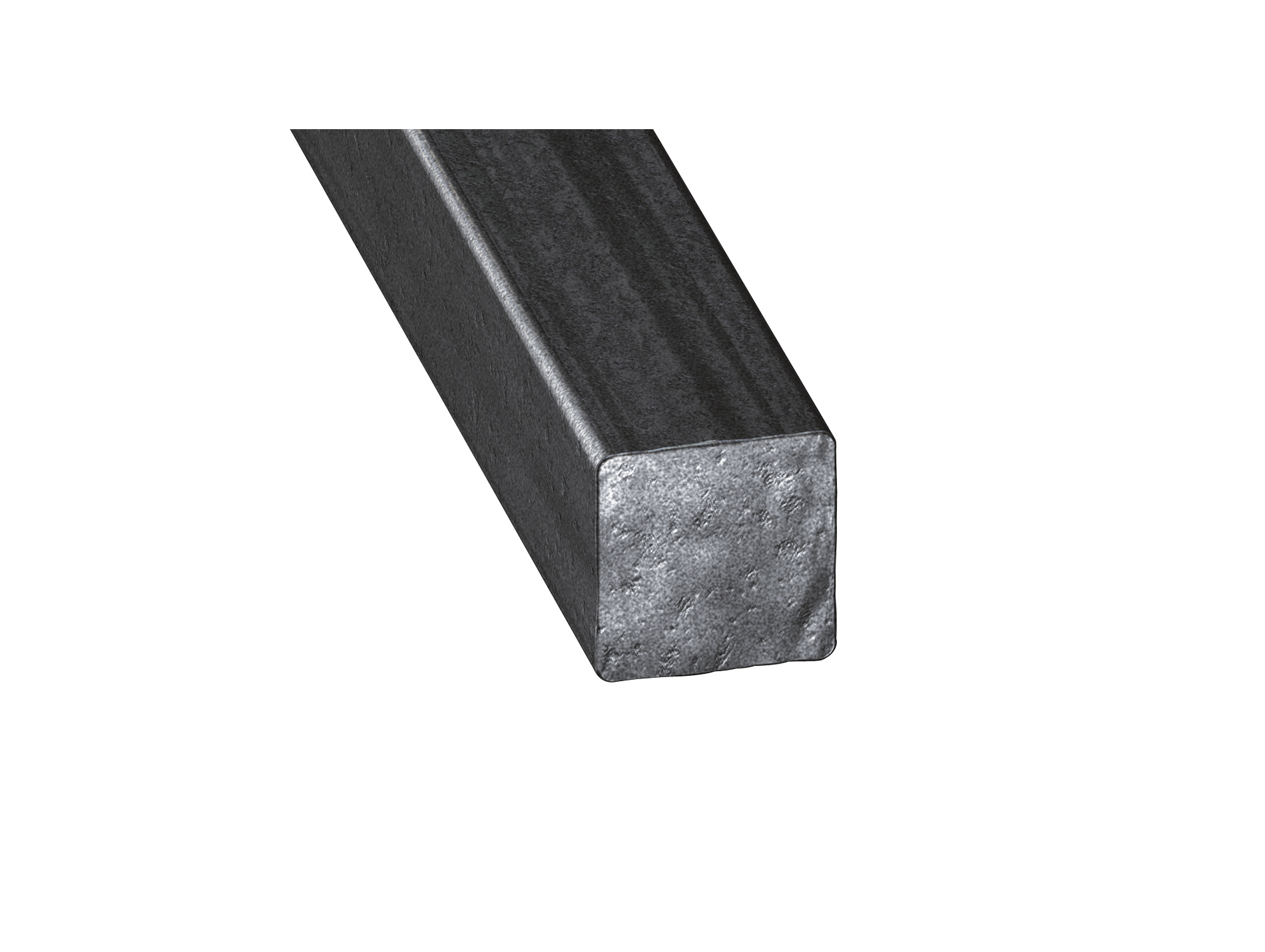 Profilé carré acier laminé verni 12x12mm L.1 m
