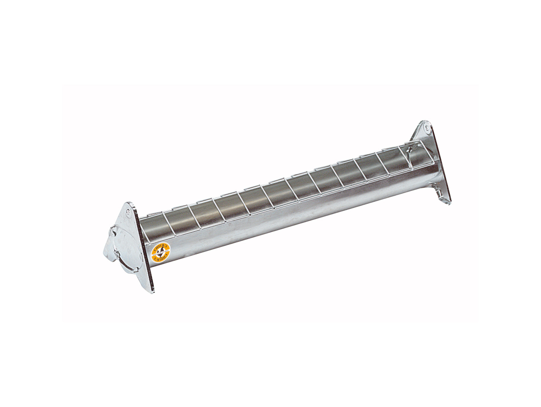 Mangeoire acier à grille mobile CHICK'A pour poussins L.50cm