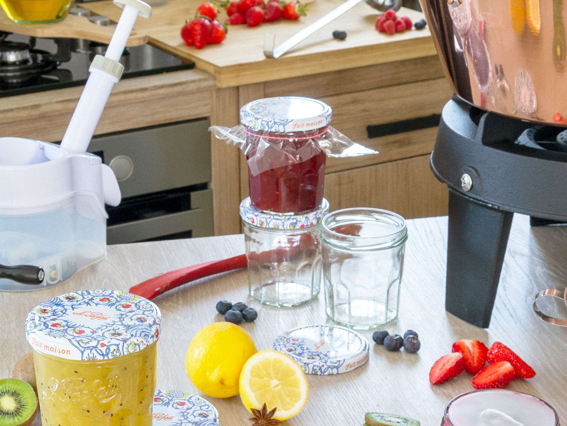 Couvre pots de confiture LE PRATIQUE 25 feuilles