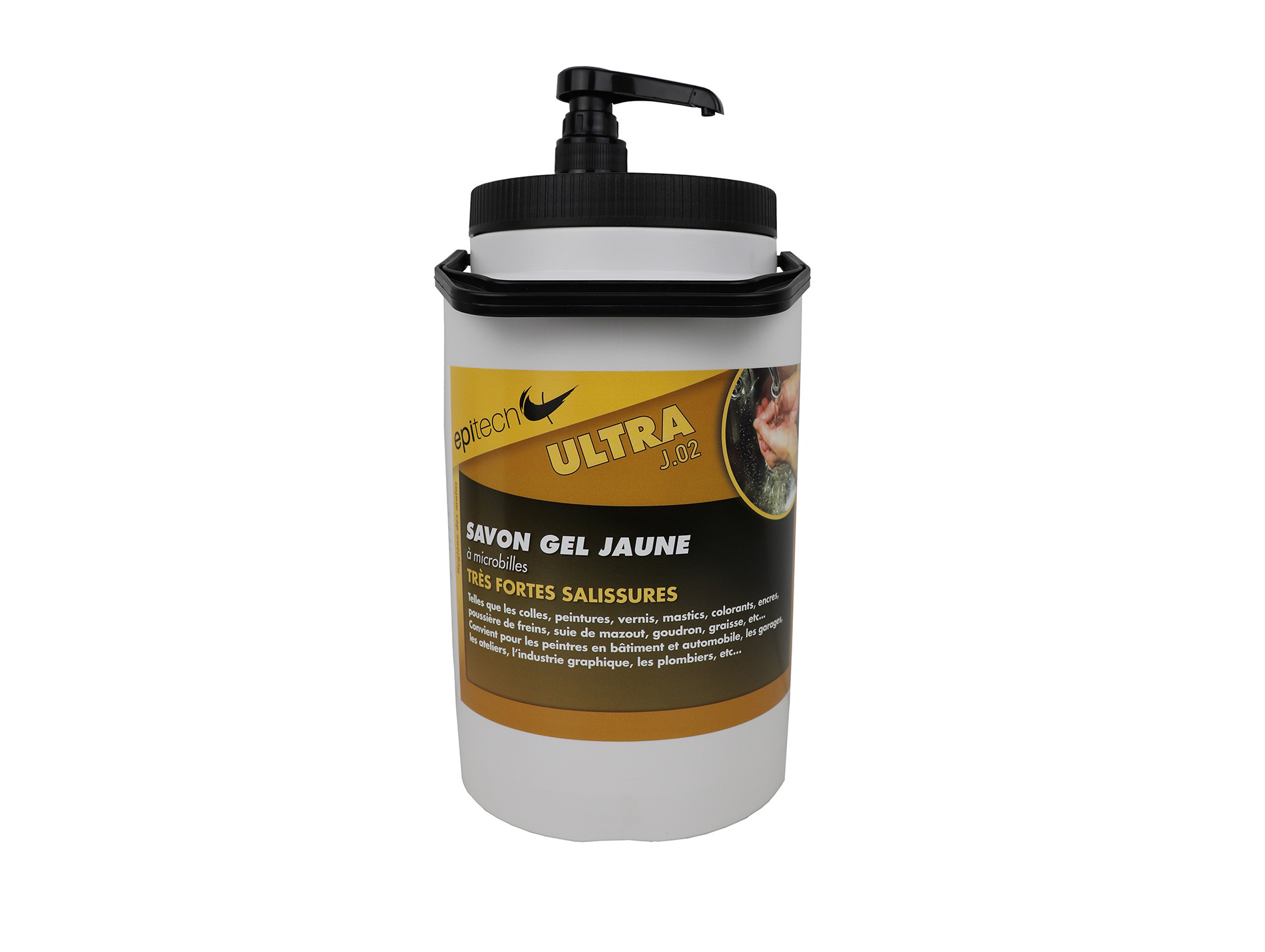 Savon à microbilles gel jaune ULTRA 2,8L + pompe distributeur