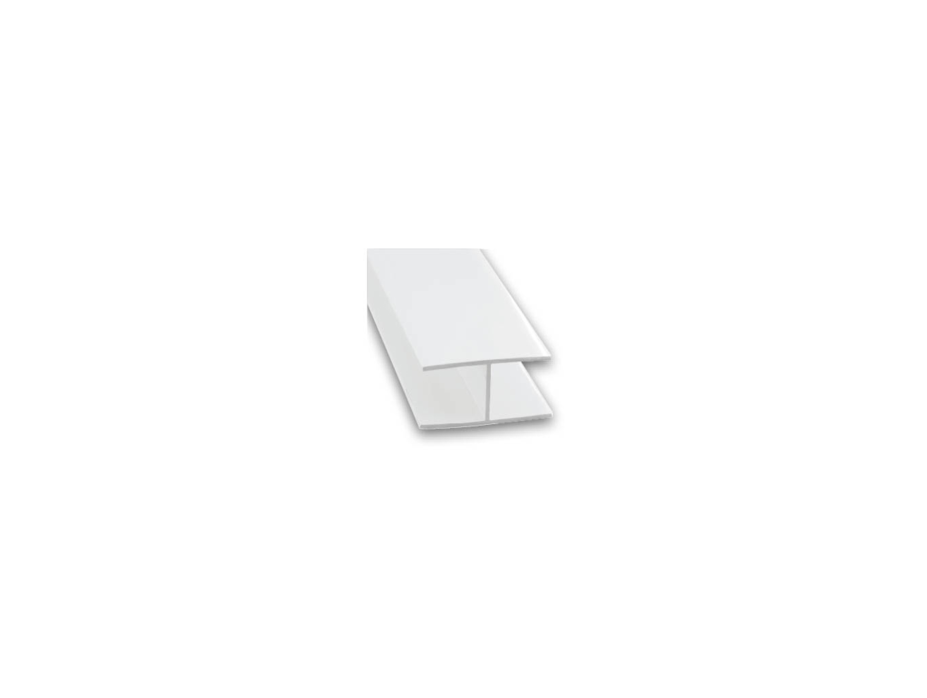 Raccord pour panneau PVC blanc 20mm L.1m Ép.8mm