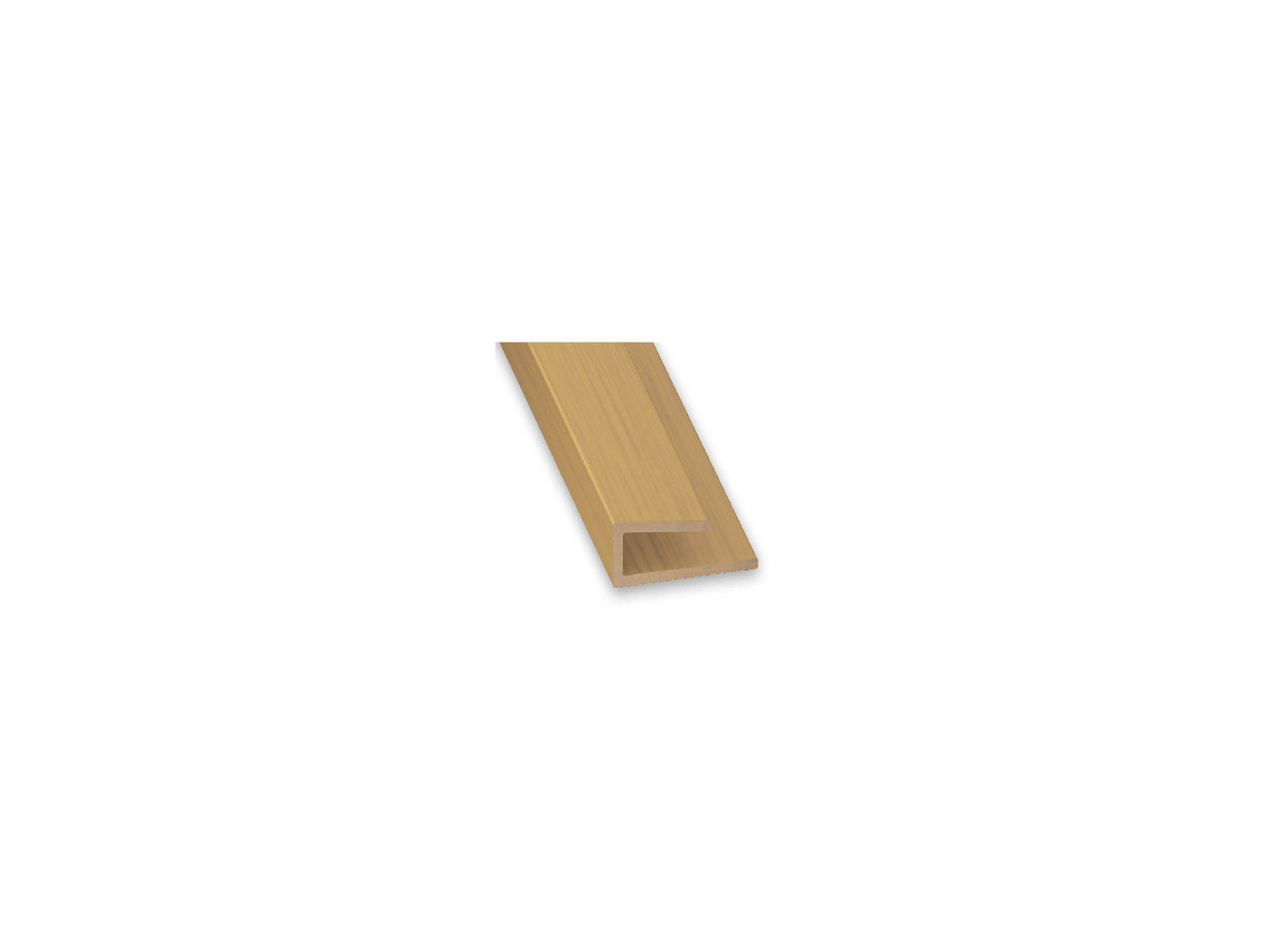 Finition de panneau PVC chêne -14x6x10mm L.1m Ép.3,5mm