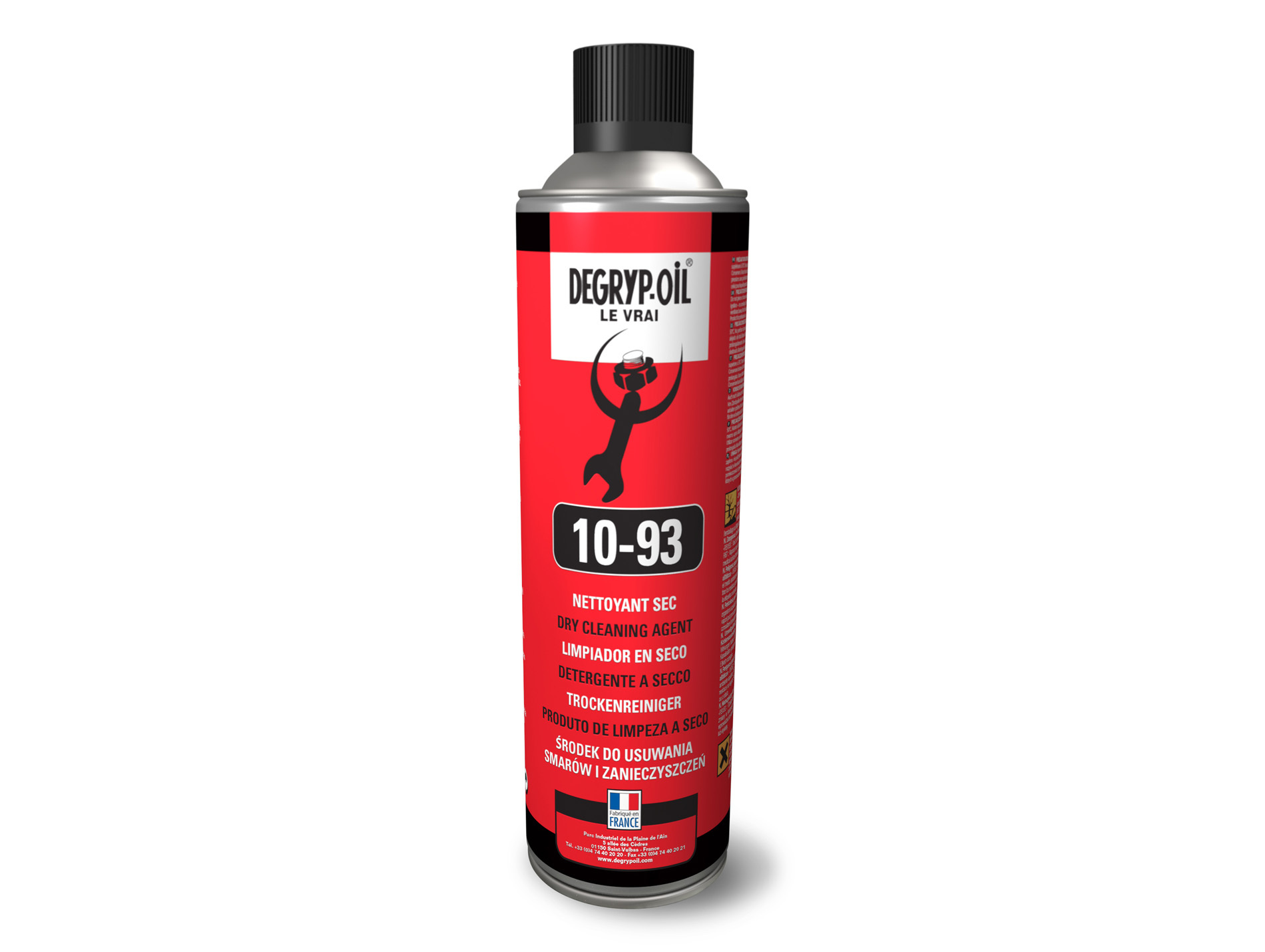 Nettoyant frein DEGRIP'OIL aérosol 500ml