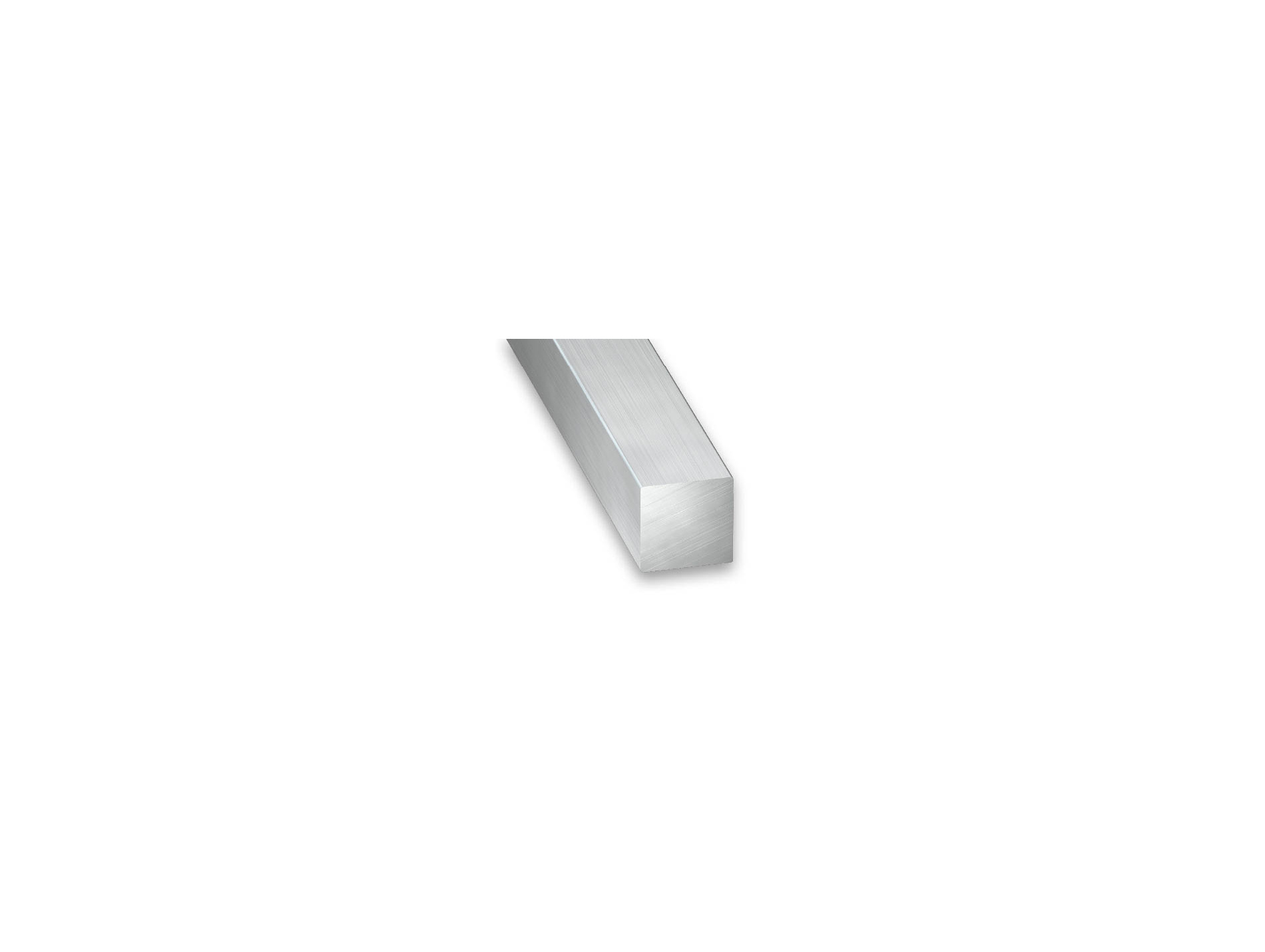 Tube carré alu brut 8x8mm L1m