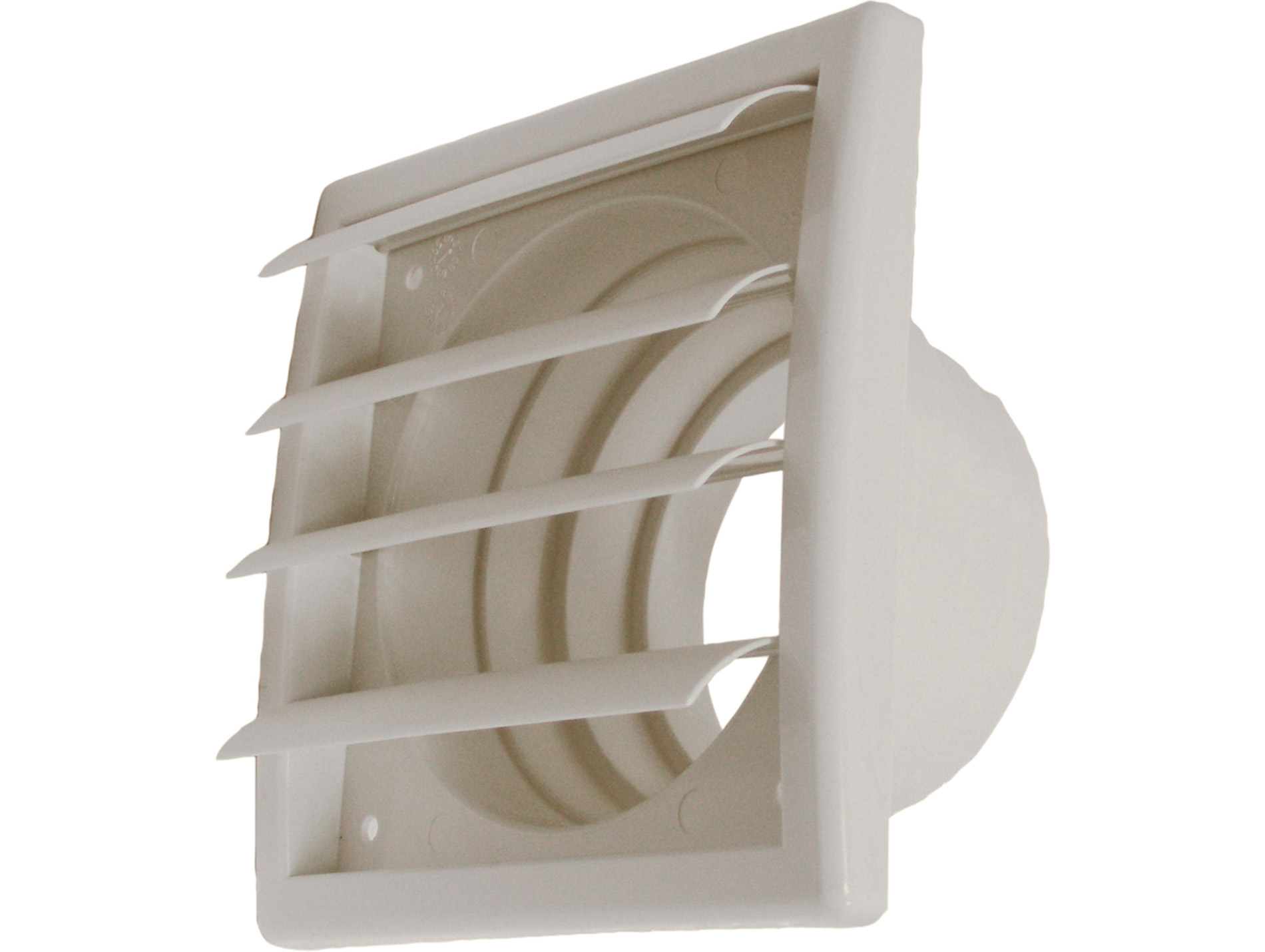 Bouche plastique d'évacuation à clapet 100 à 125mm