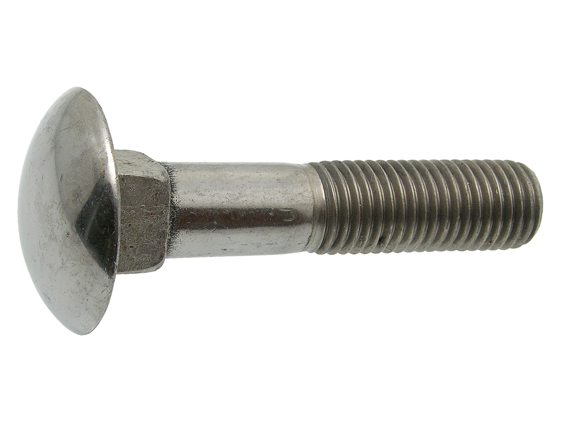 Vis métaux tête ronde collet carré Ø6mm L.30mm x10