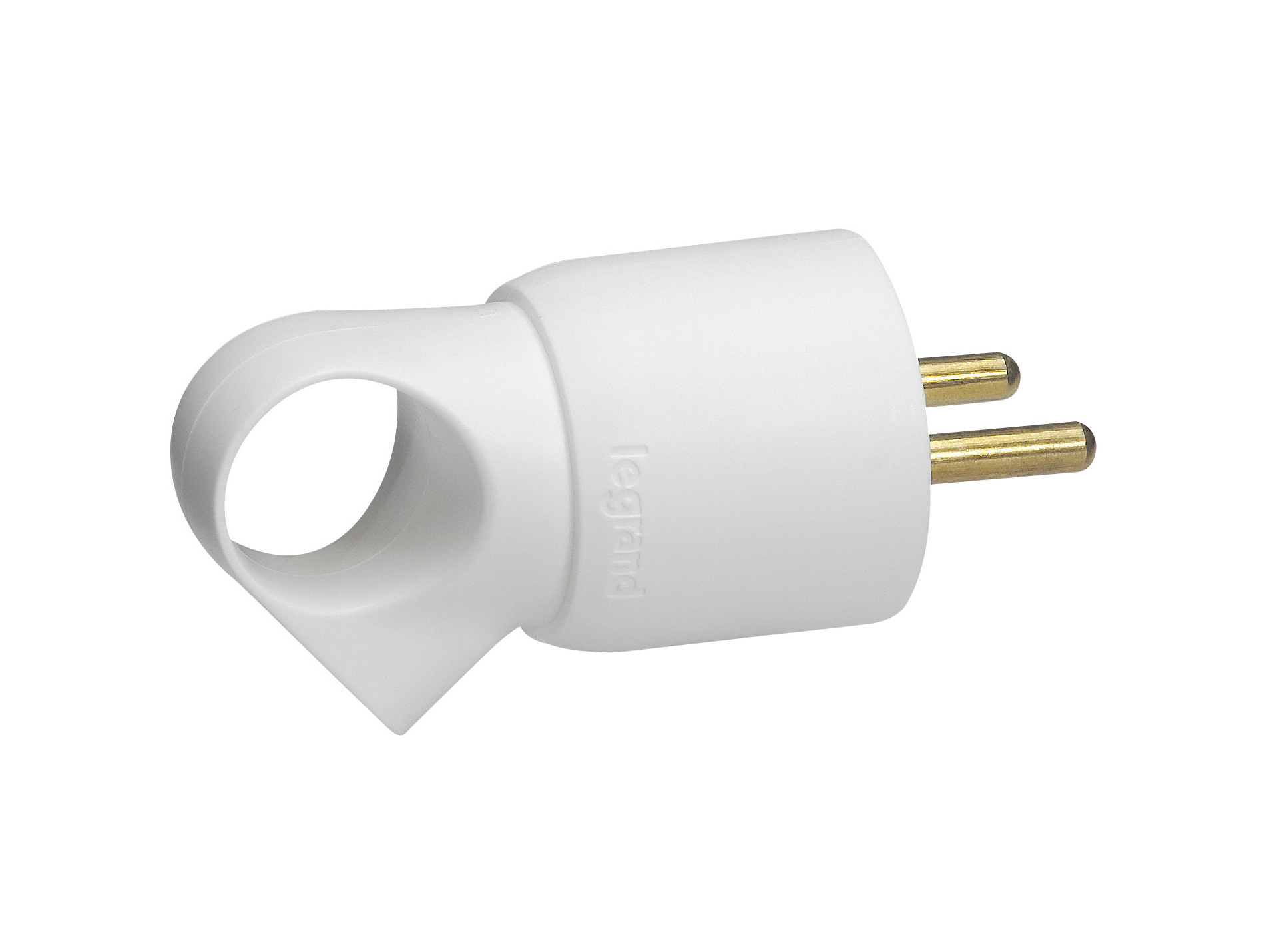 Fiche 2P+T 16A FR anneau LEGRAND blanc