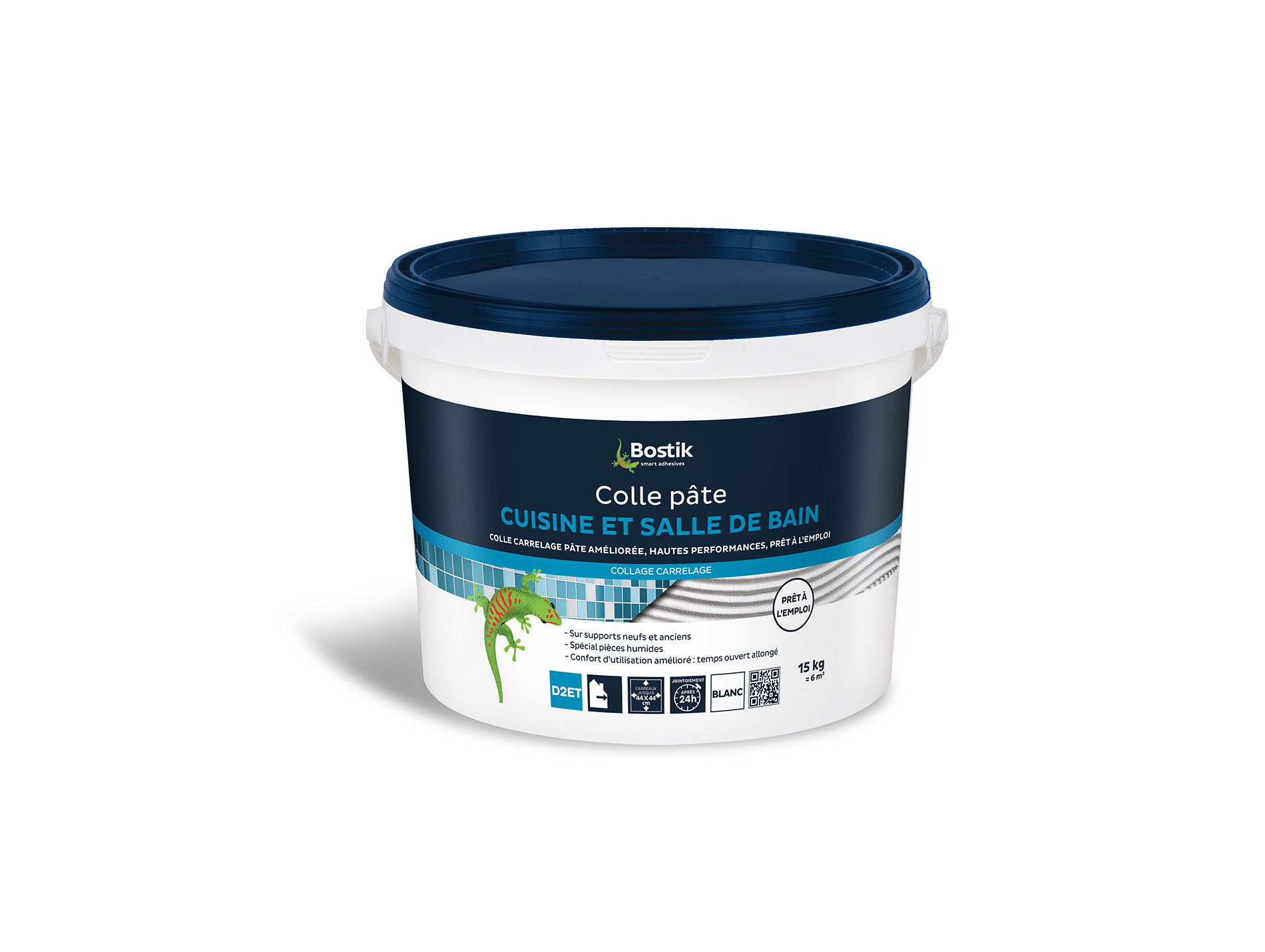 Colle pâte BOSTIK pour carrelage cuisine & salle de bain 15kg