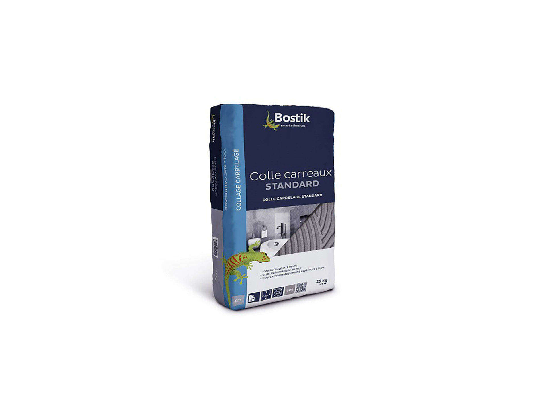 Colle BOSTIK pour carrelage intérieur standard gris 25kg