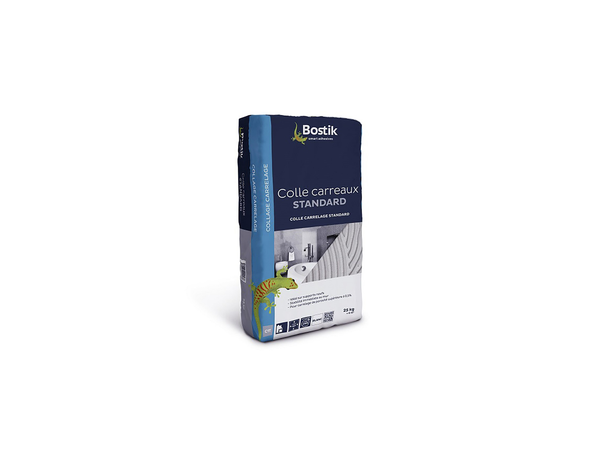 Colle BOSTIK pour carrelage intérieur standard blanc 25kg
