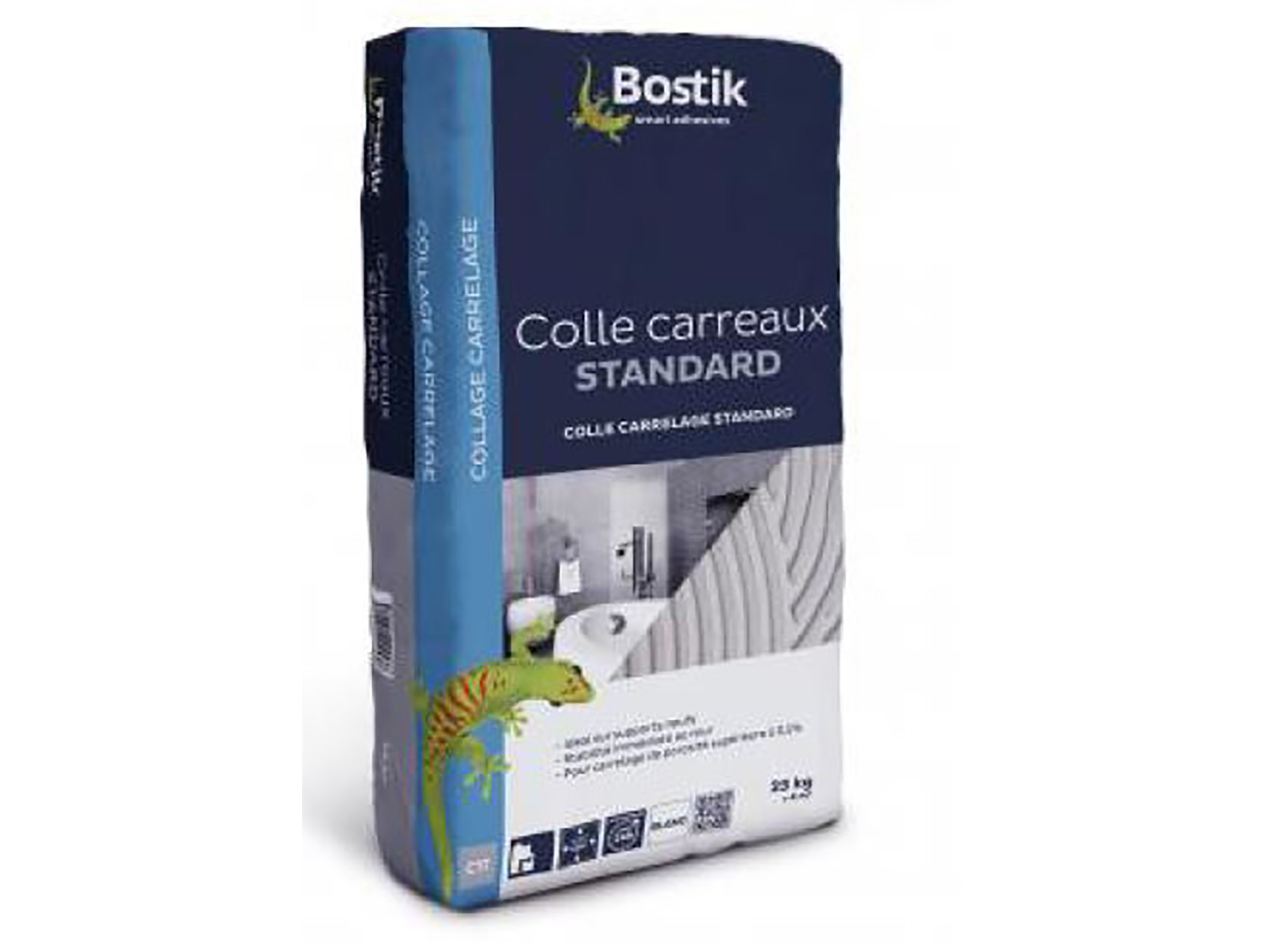 Colle BOSTIK pour carrelage intérieur standard blanc 5kg