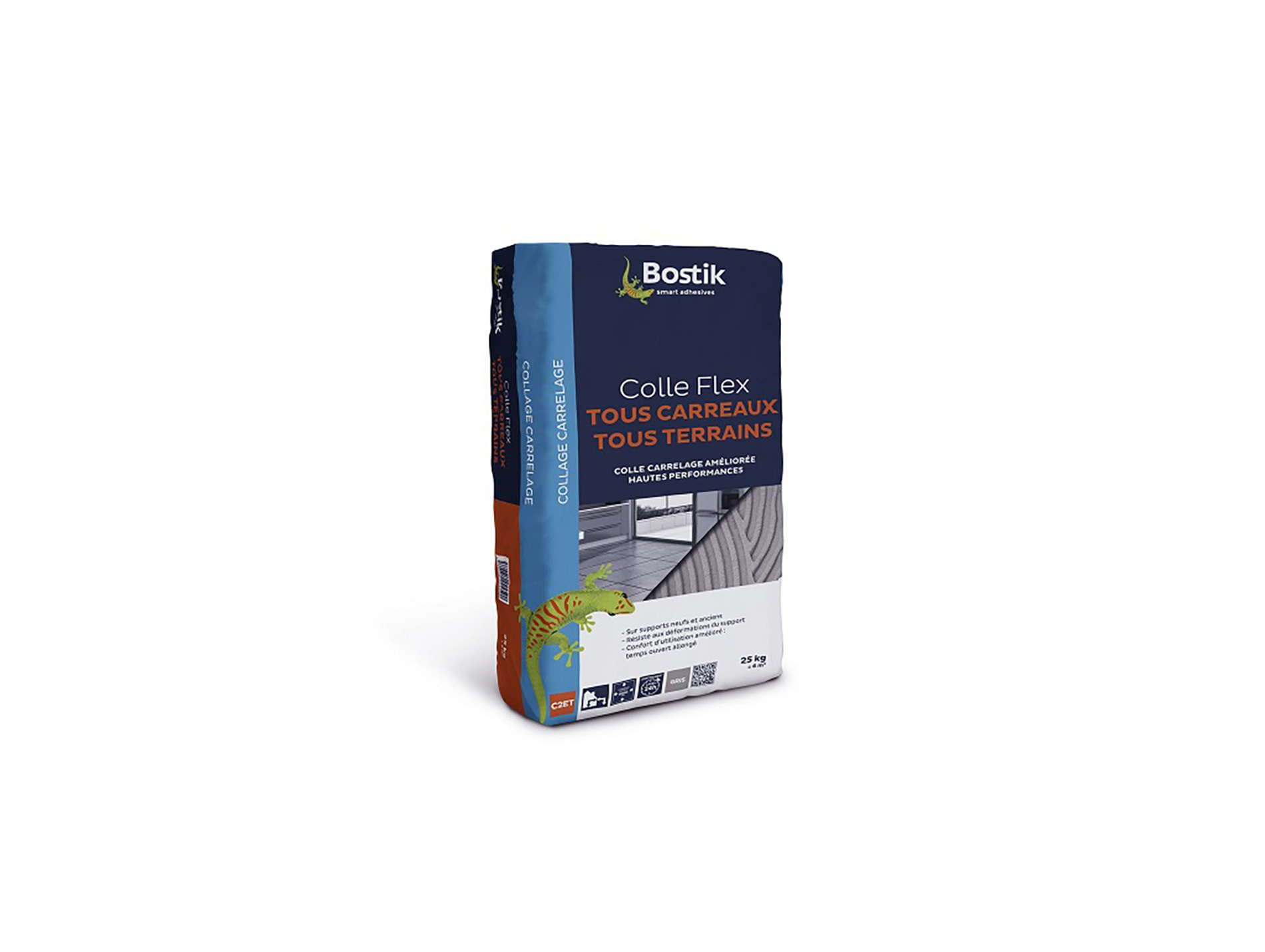 Colle BOSTIK carrelage tous terrains gris 25kg