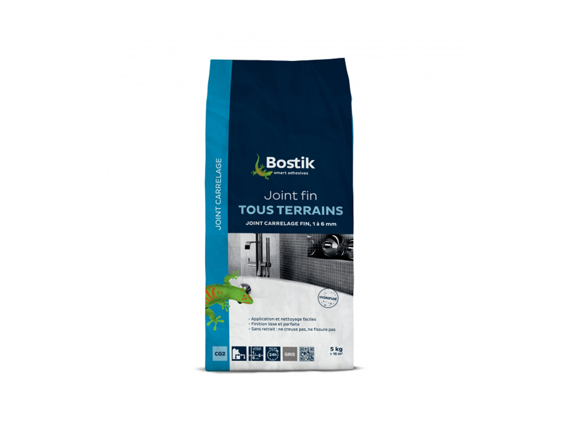 Joint fin gris en poudre BOSTIK 5kg