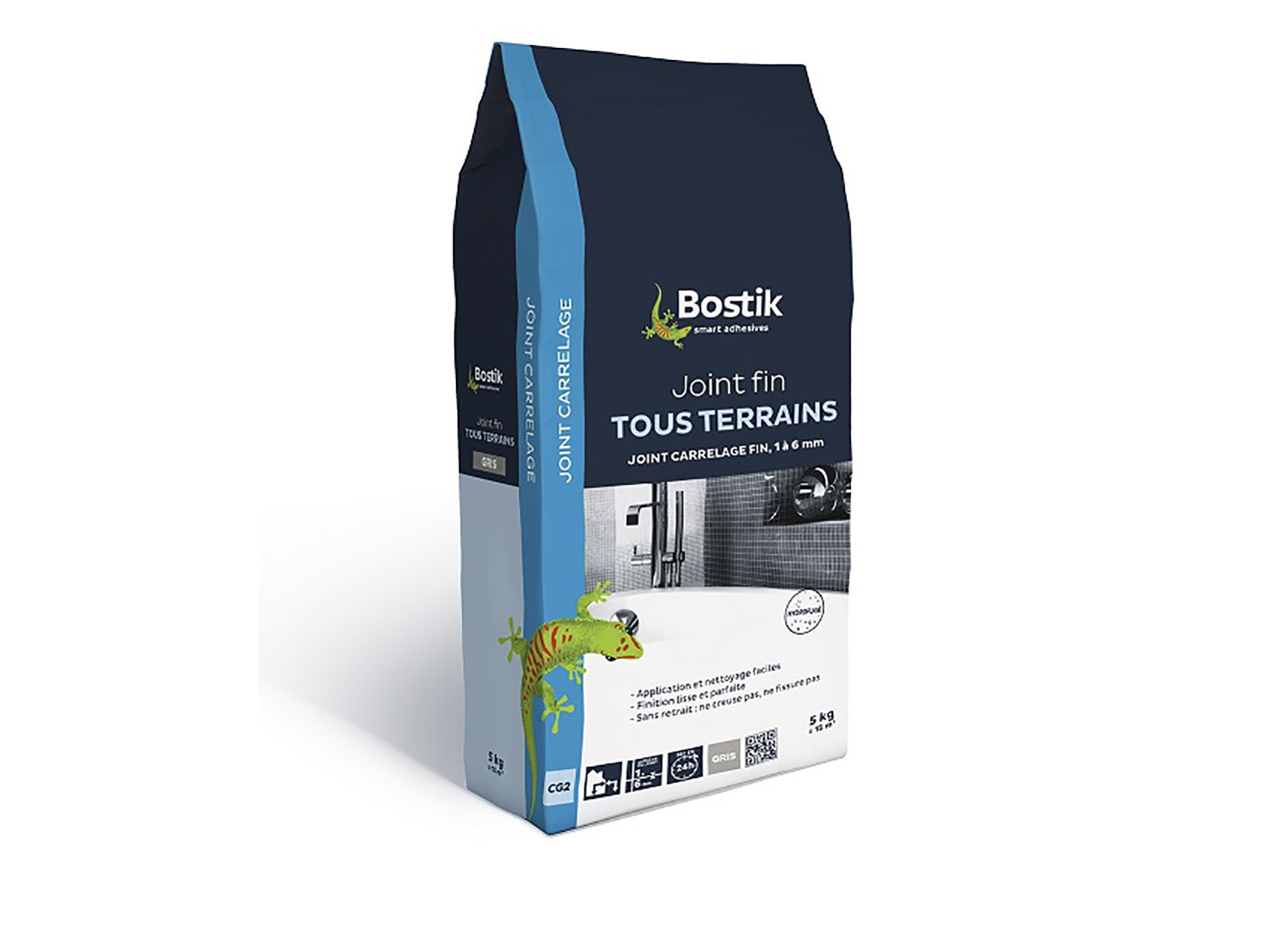 Joint fin blanc en poudre BOSTIK 5kg