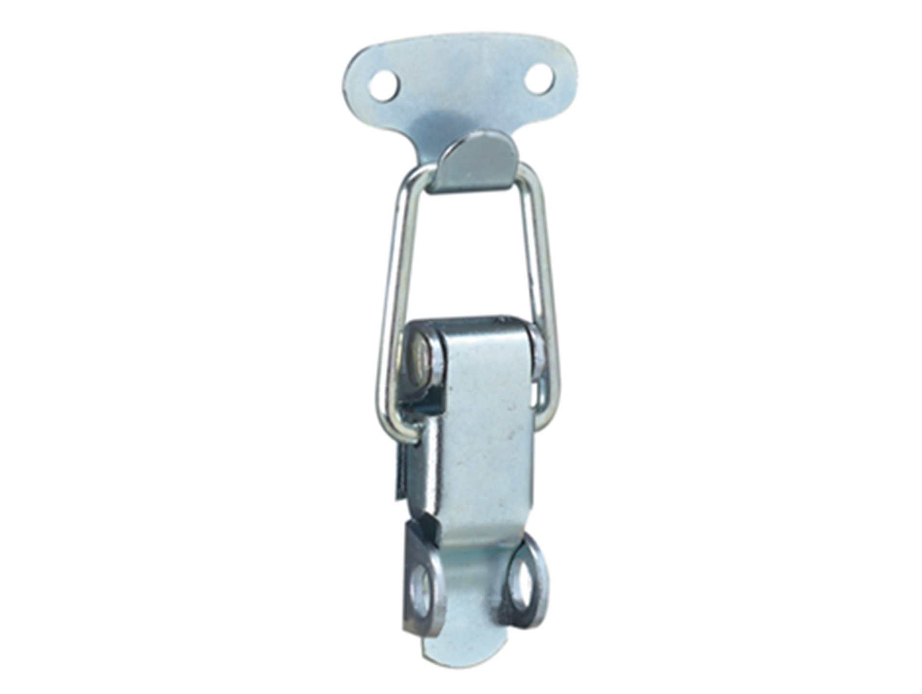 Fermoir grenouillère porte cadenas H.75mm acier zingué