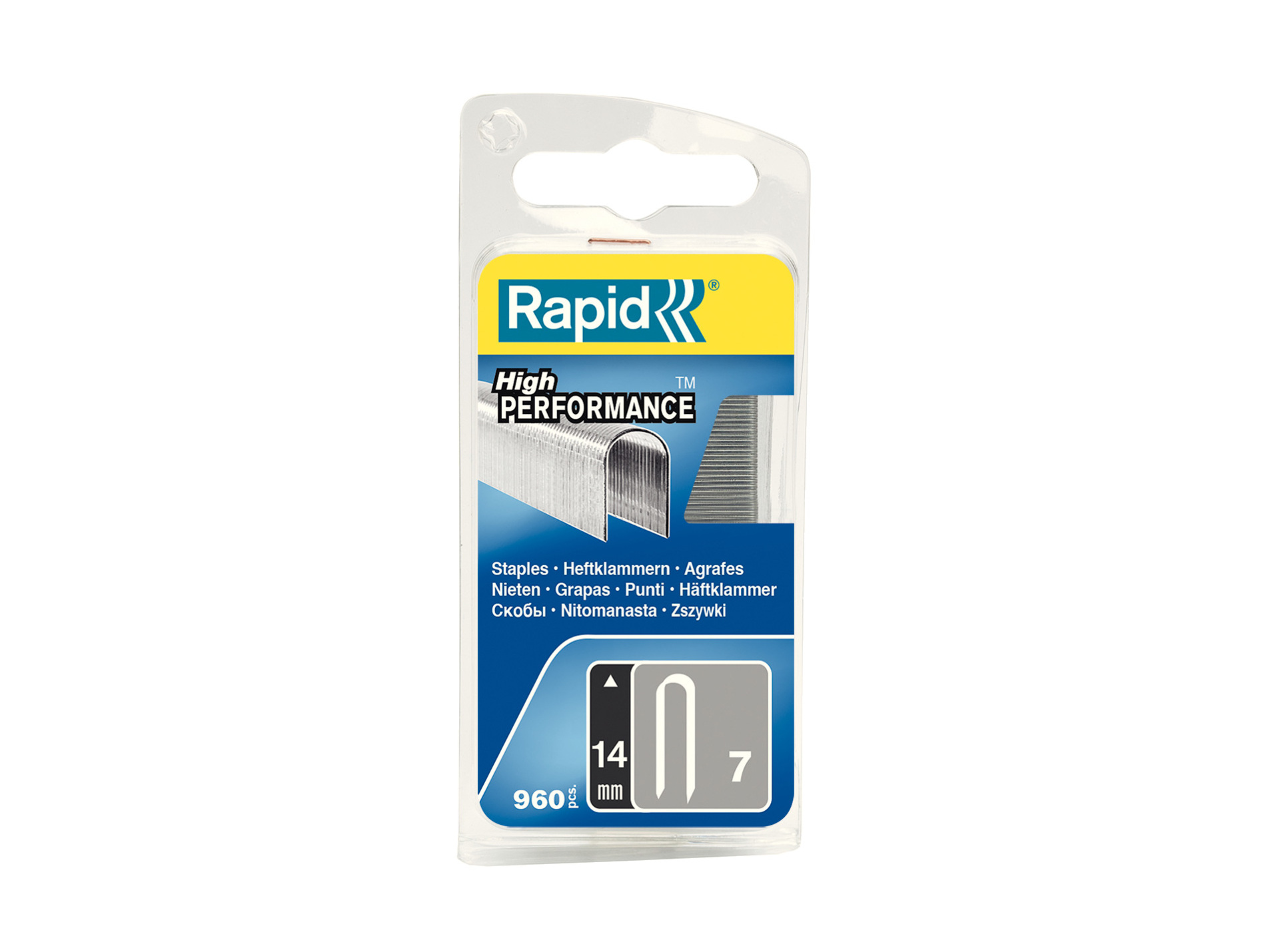 Agrafes câble N°7 L14mm - Boîte de 960