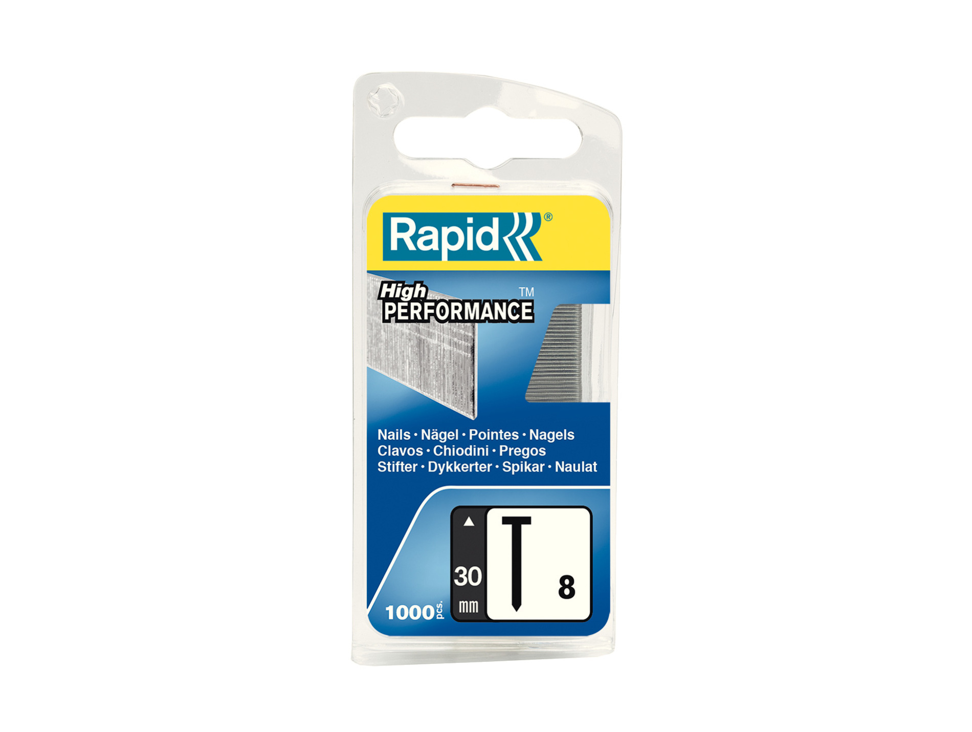 Pointe tête Galva N°8 L.30mm x1000