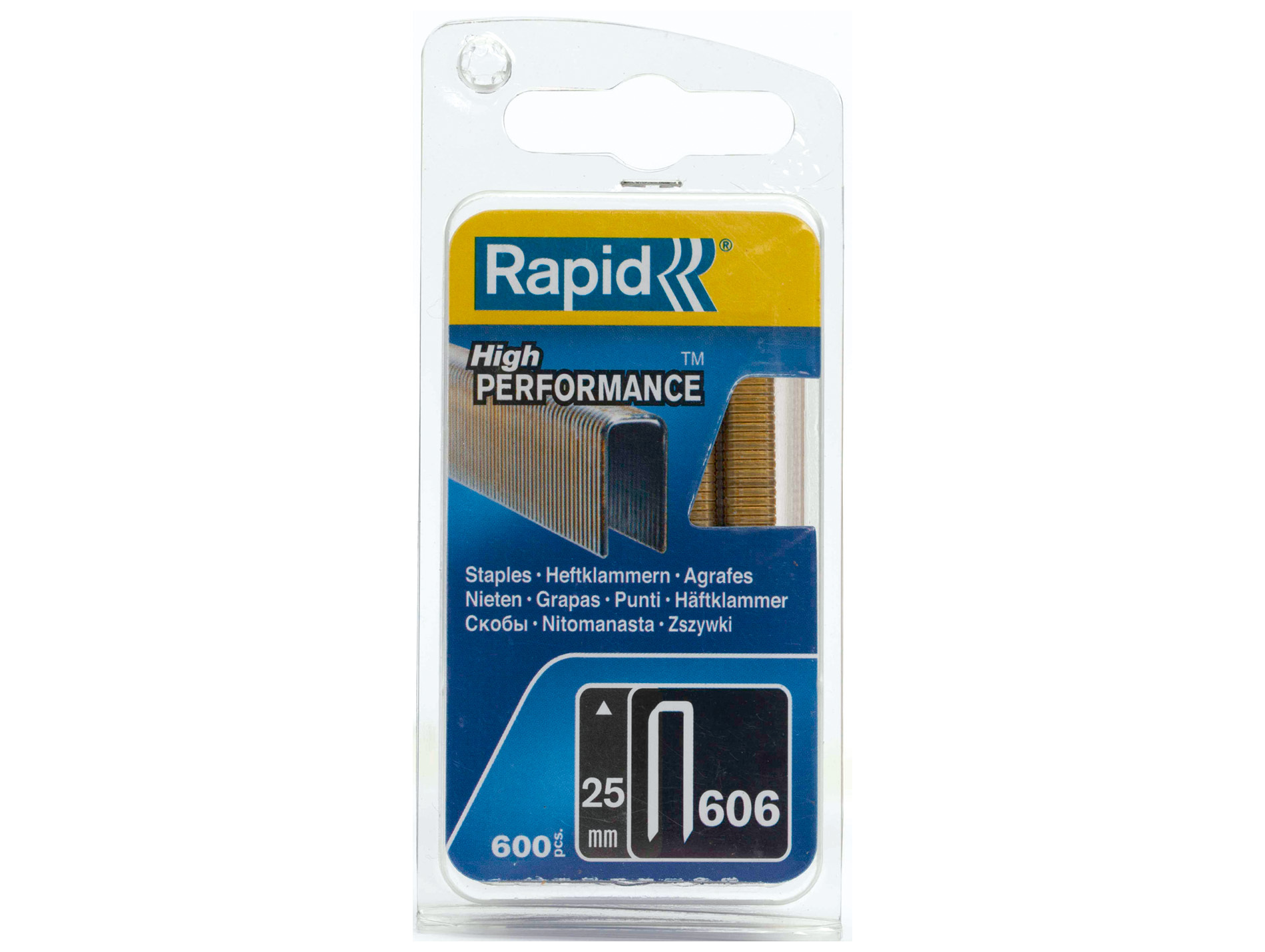 Agrafes Galva N°606 L25mm - Boîte de 600