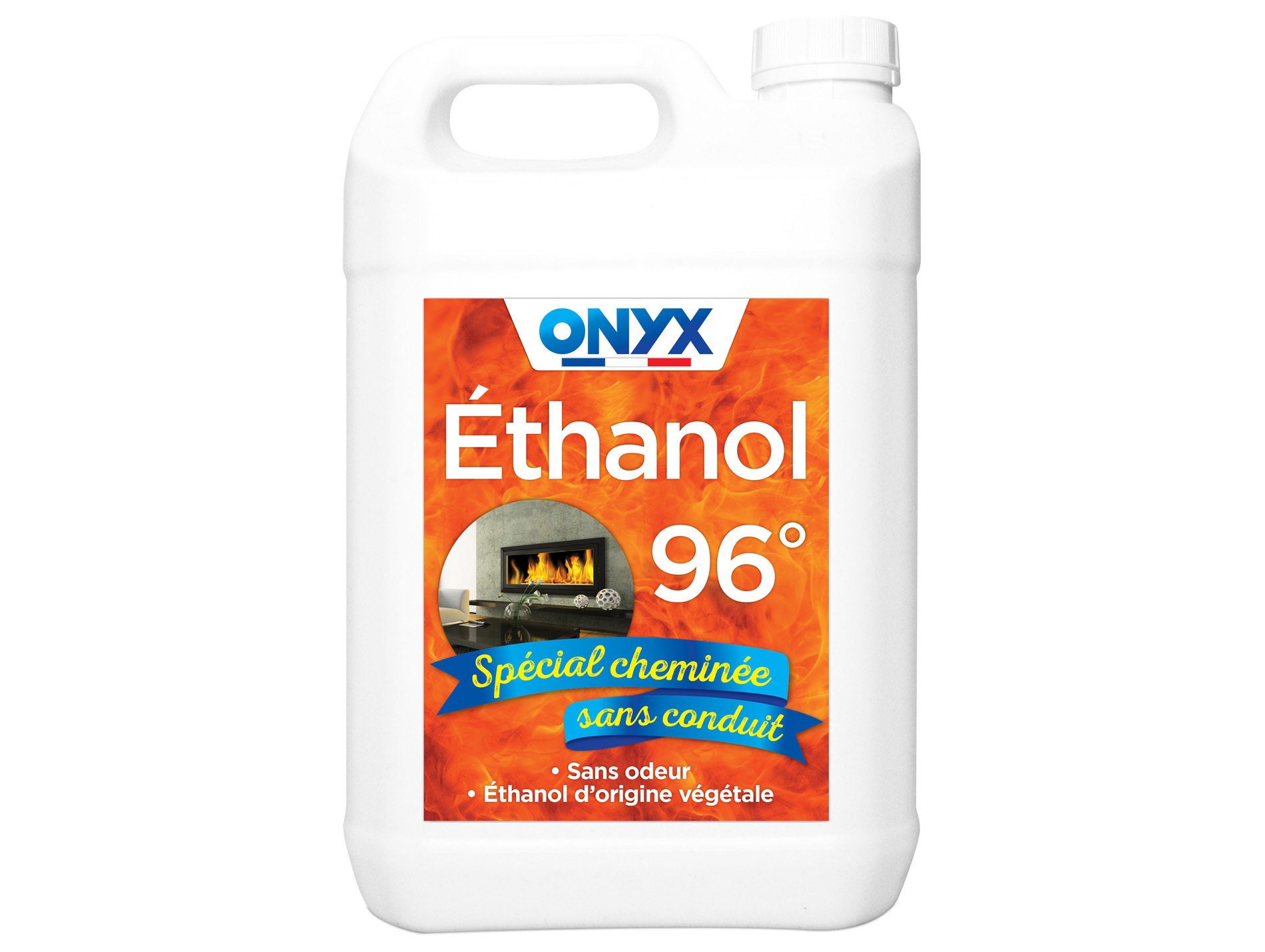 Éthanol 96% combustible cheminée sans conduit 5L