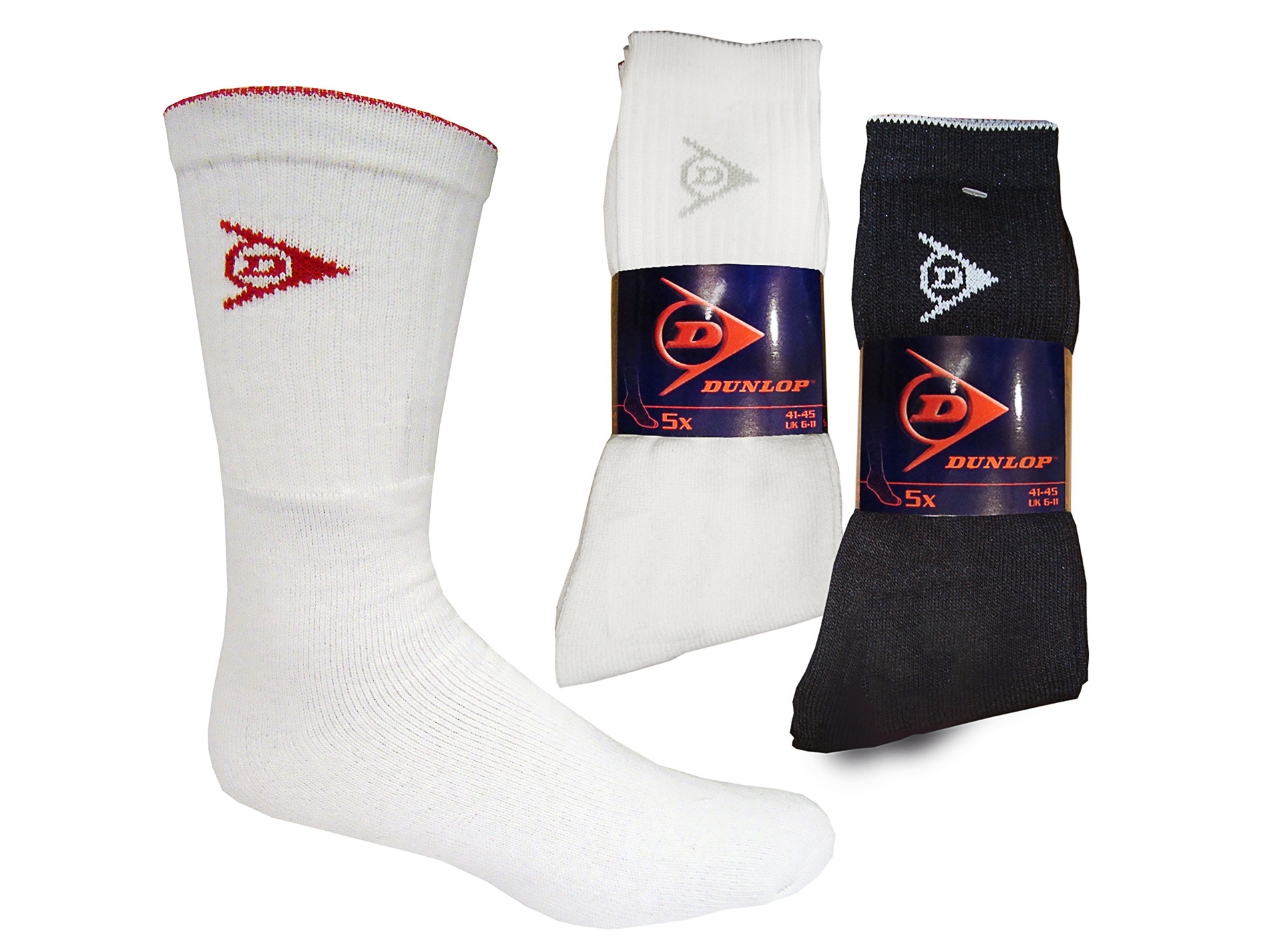 Chaussettes DUNLOP MIX-DUNLOP-10A coton/poly x5