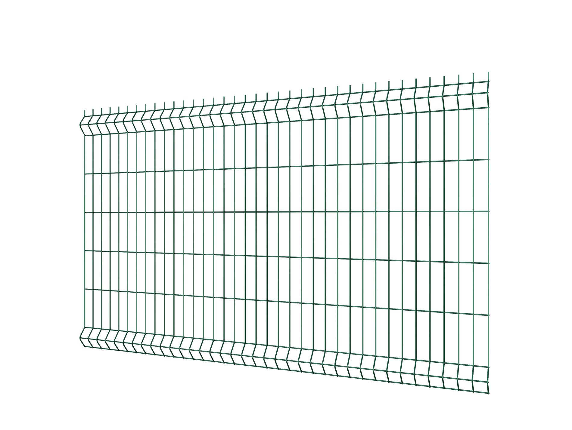 Panneau grillage rigide EcoPlus 1,7x2m 20x5,5cm vert