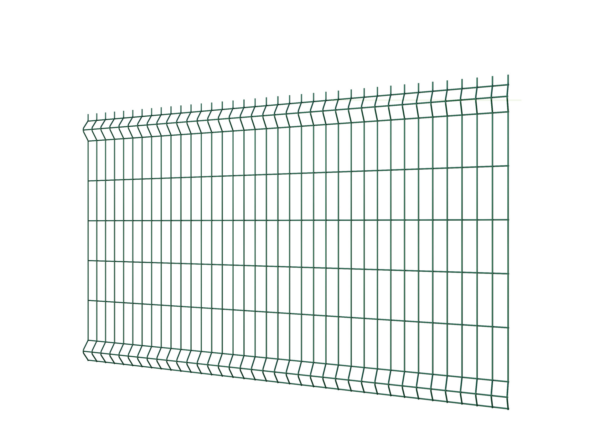 Panneau grillage rigide EcoPlus 1mx2m 20x5,5cm vert