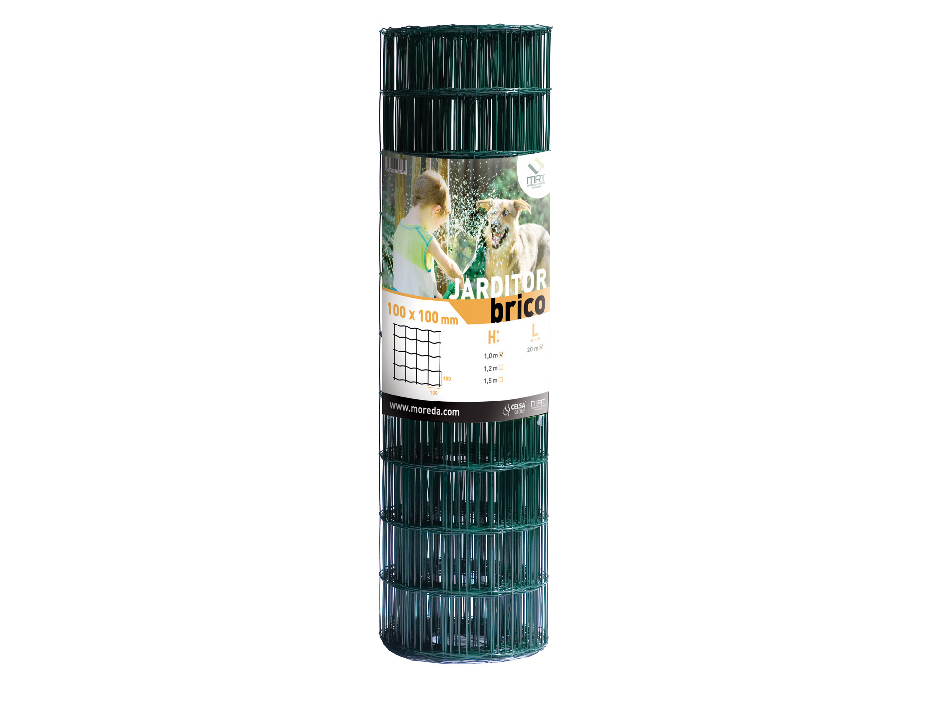 Grillage rouleau soudé Jardi Brico H1,00m 100x100mm L20m vert