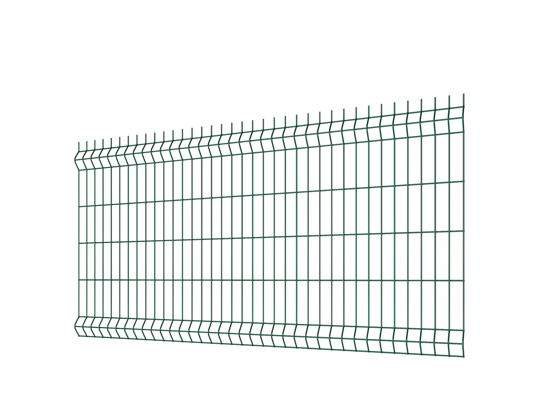 Panneau grillage rigide Hercules Plus 2x2,5m 20x5cm vert