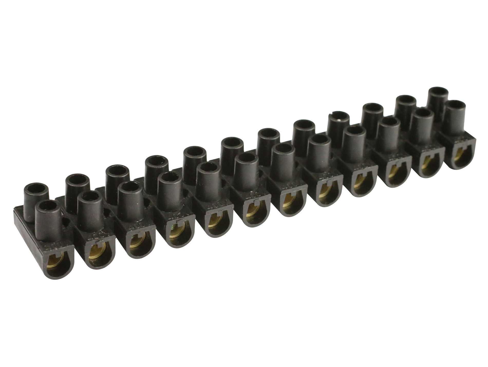 Barrette de connexion 25mm² noir 12 plots