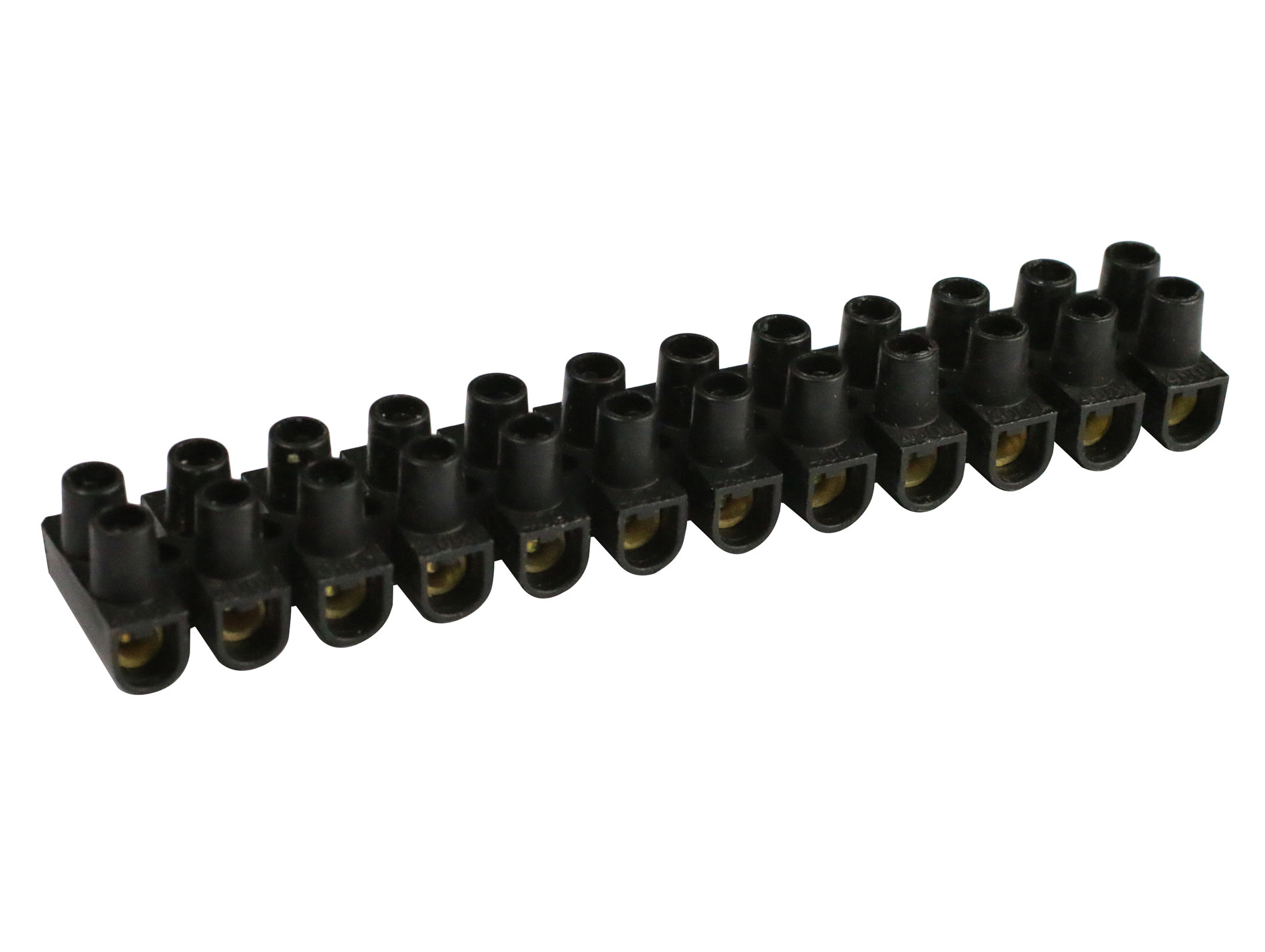 Barrette de connexion 4mm² noir 12 plots
