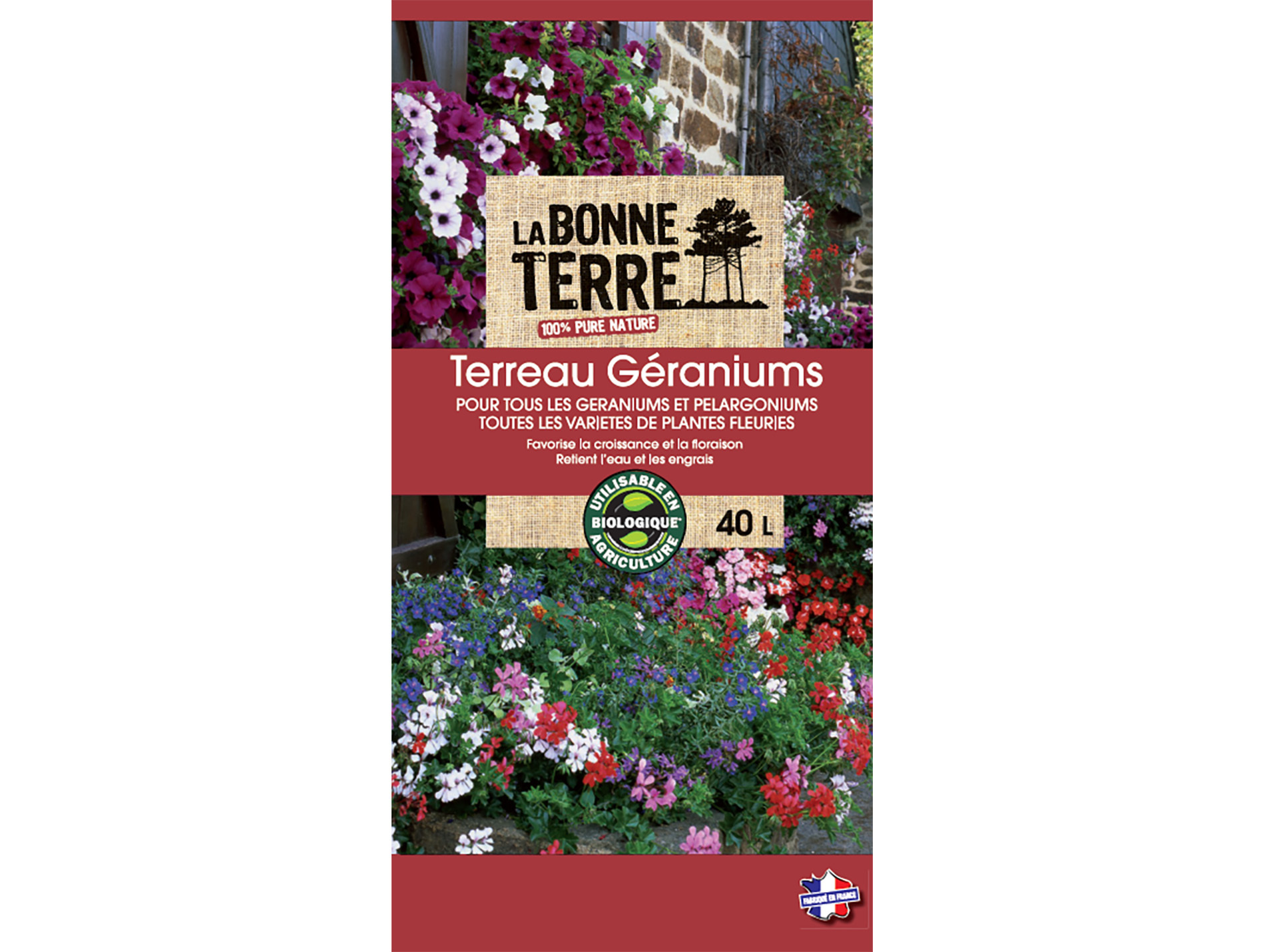 Terreau géranium LA BONNE TERRE 40L