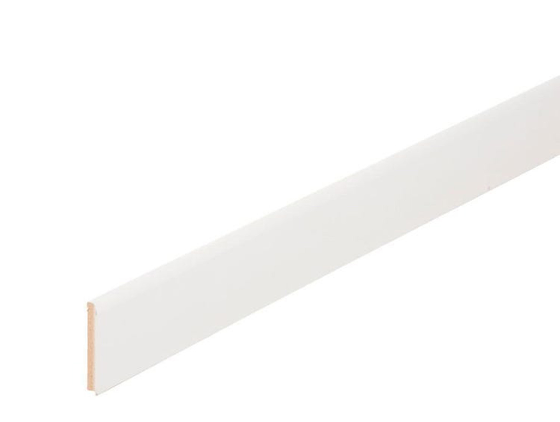 Plinthe medium bord rond blanc 10x70mm L 2,2m