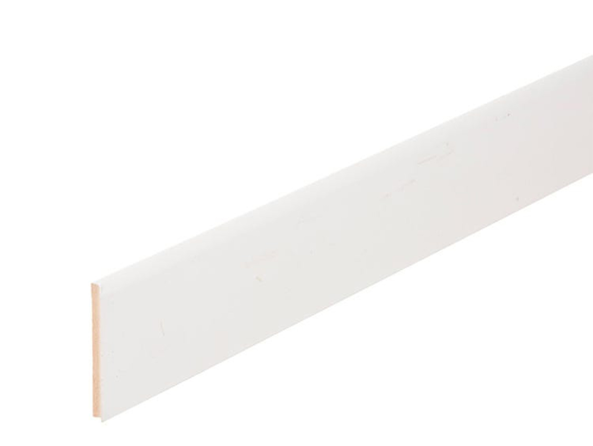 Plinthe medium bord rond blanc 10x100mm L 2,2m