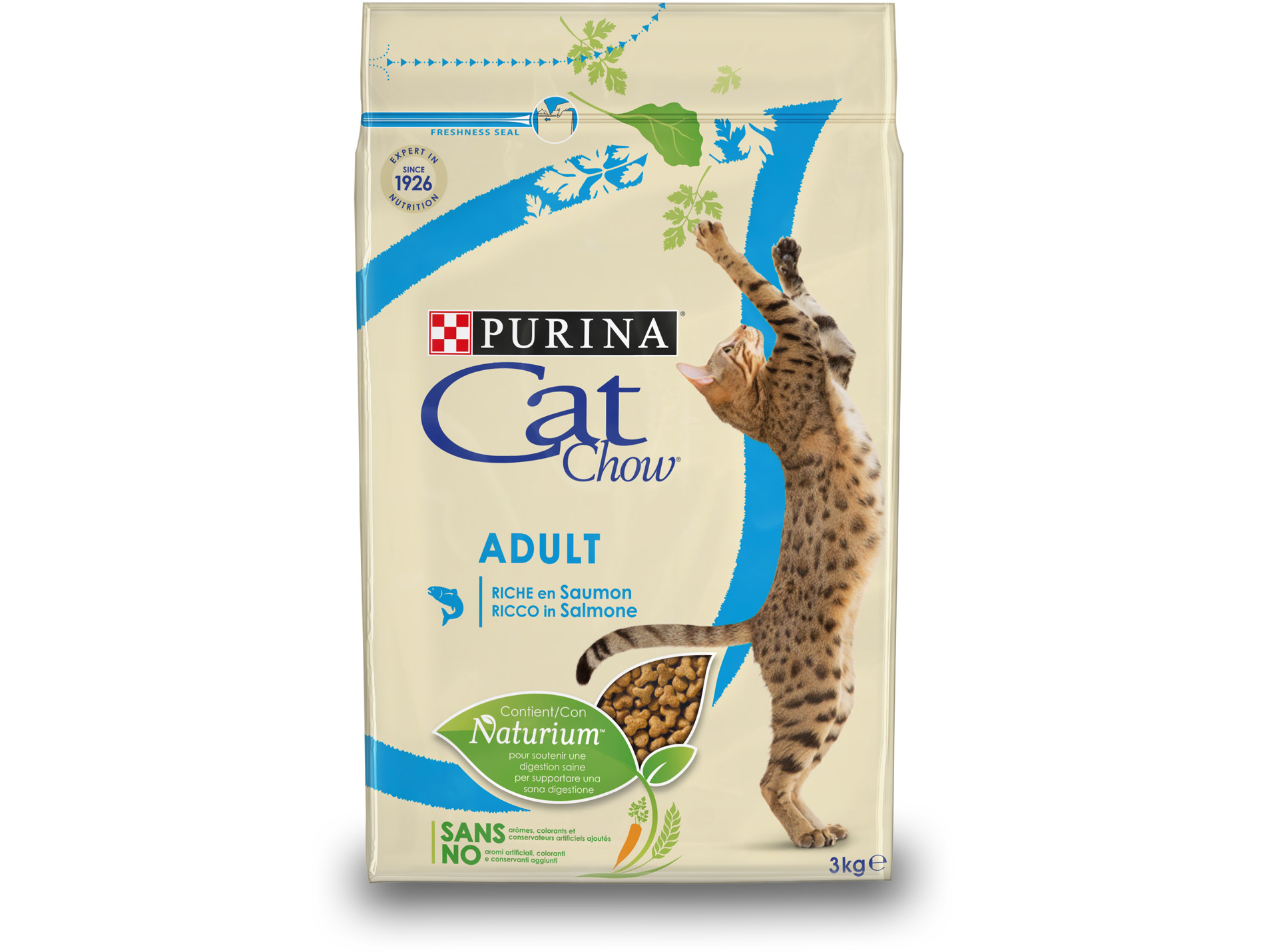 Croquettes chat adulte PURINA Cat Chow saumon 3kg