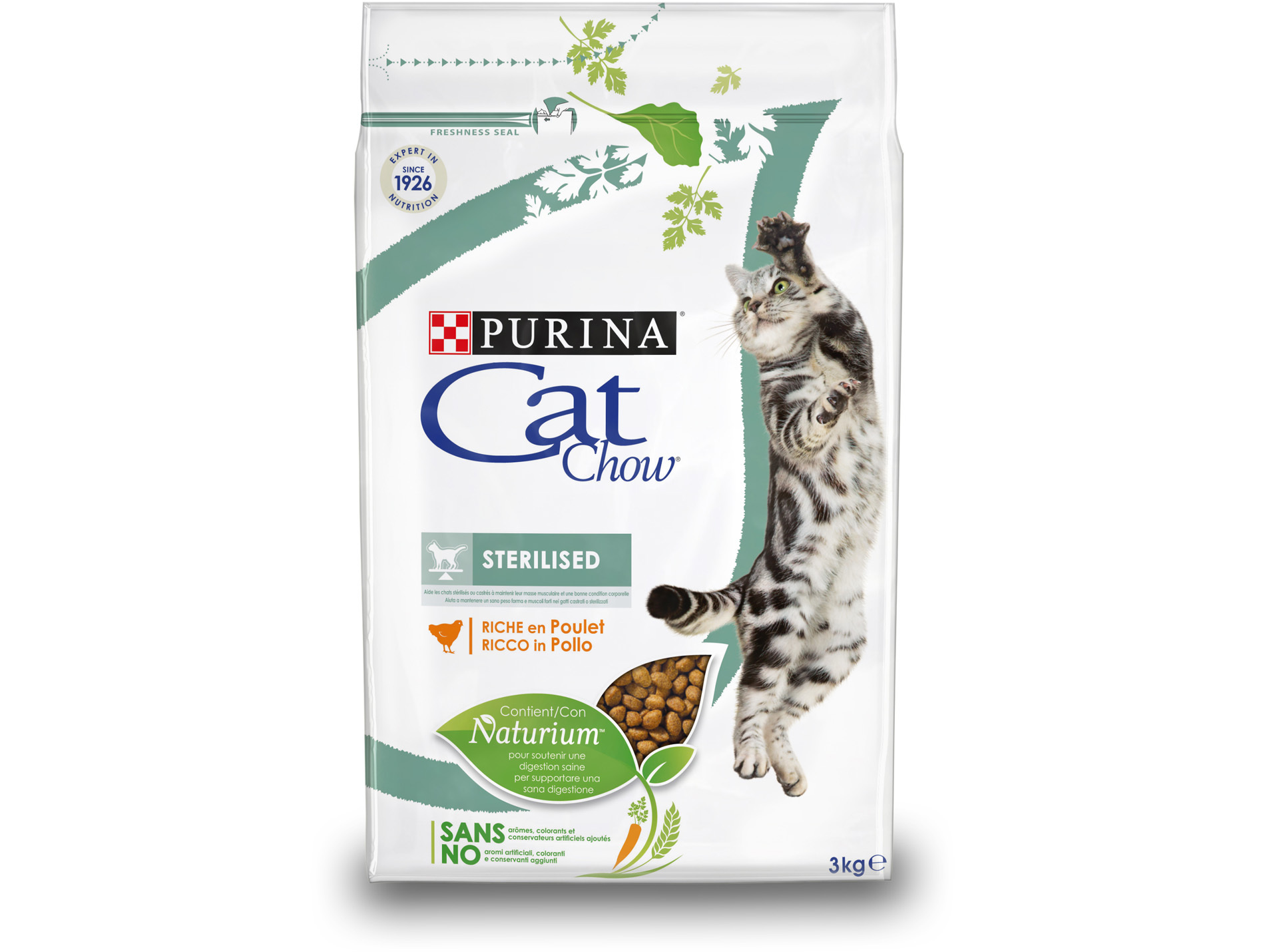 Croquettes chat adulte PURINA Cat Chow Sterilised 3kg