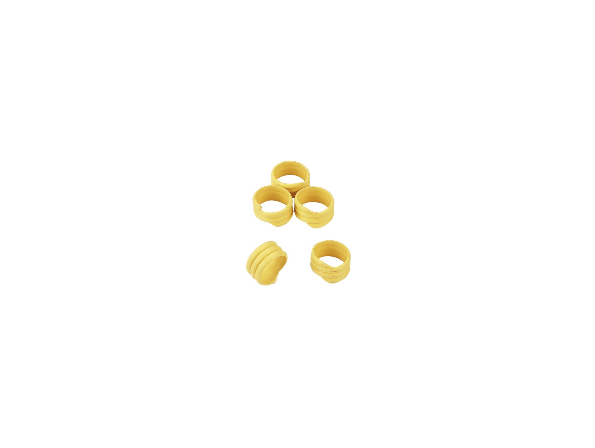 Bague à volailles 16mm Jaune X20