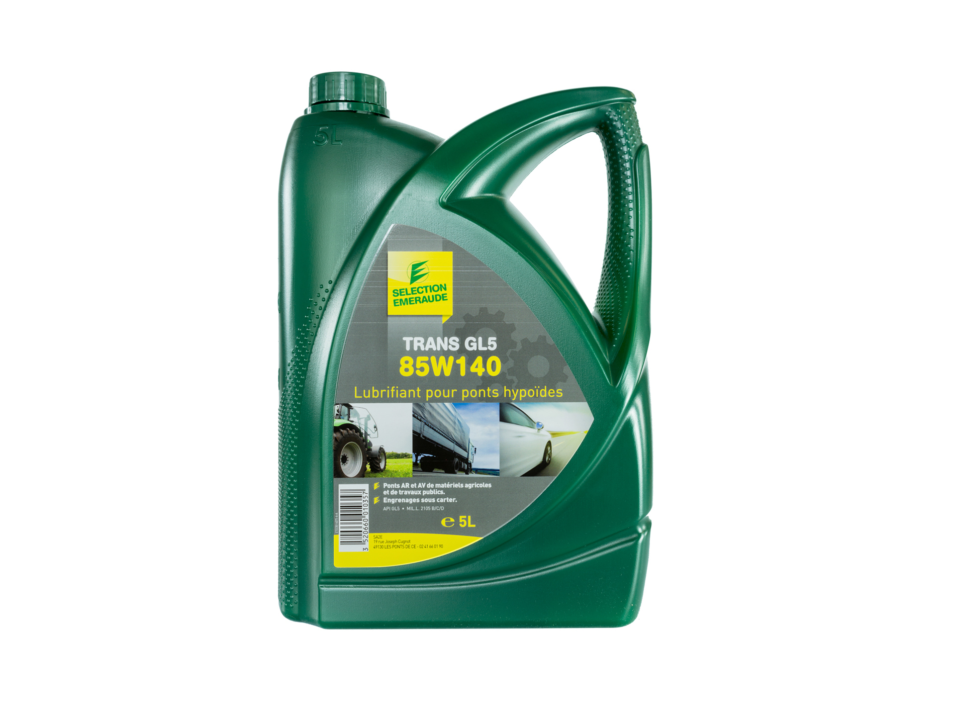 Huile SELECTION EMERAUDE transmission 85W140 5L