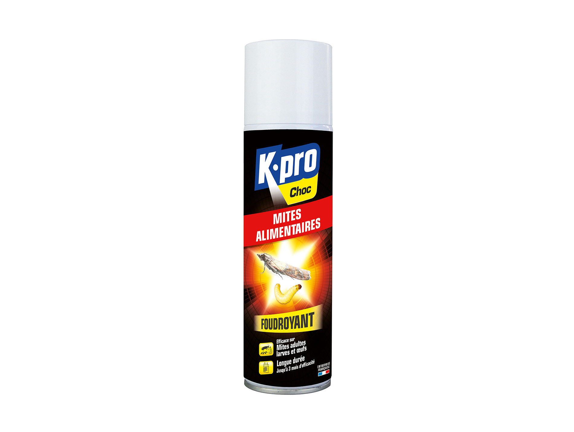 Aérosol foudroyant contre les mites alimentaires KAPO Choc 250ml