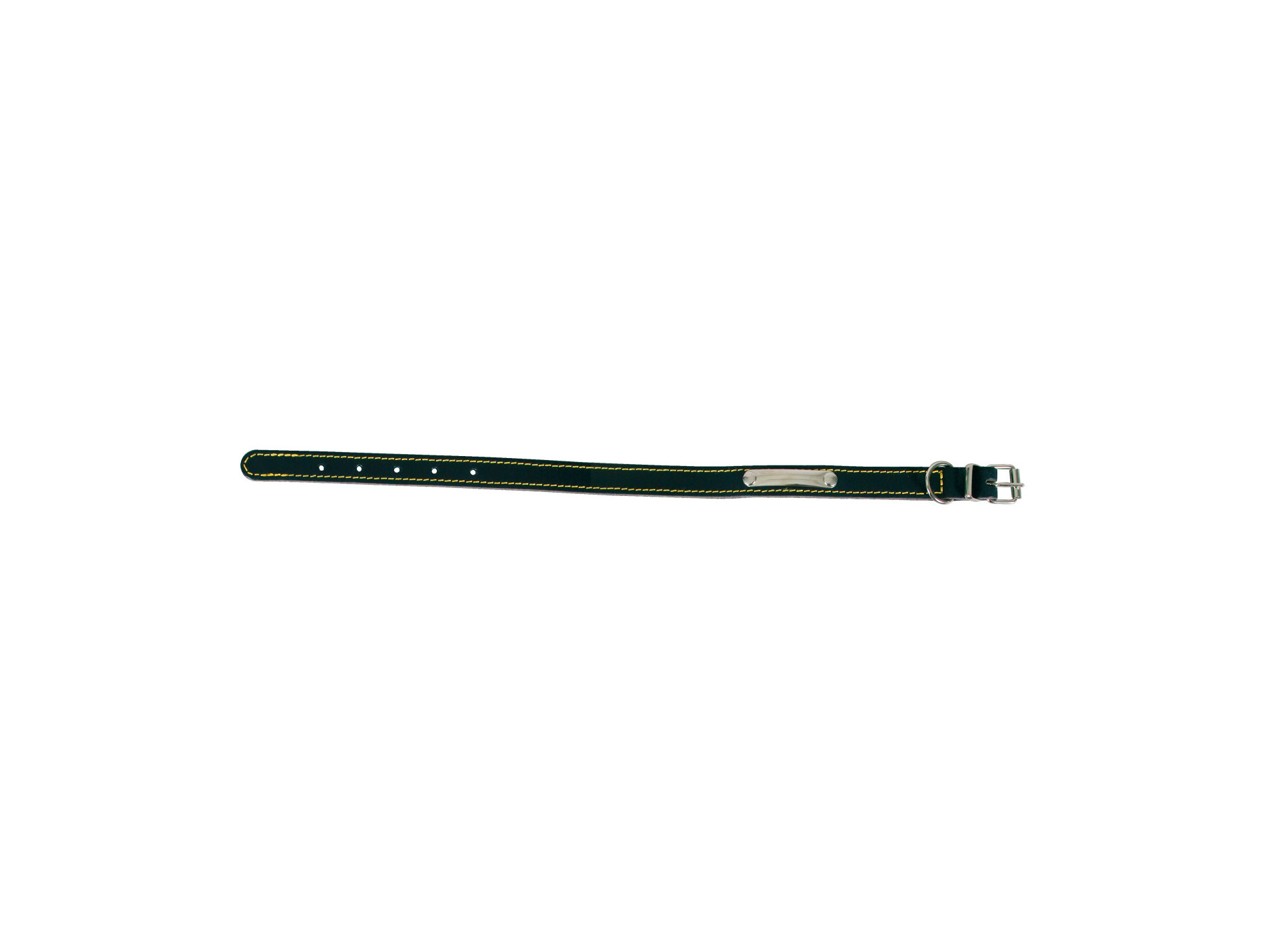 Collier en cuir piqué ZOLUX L.40cm noir