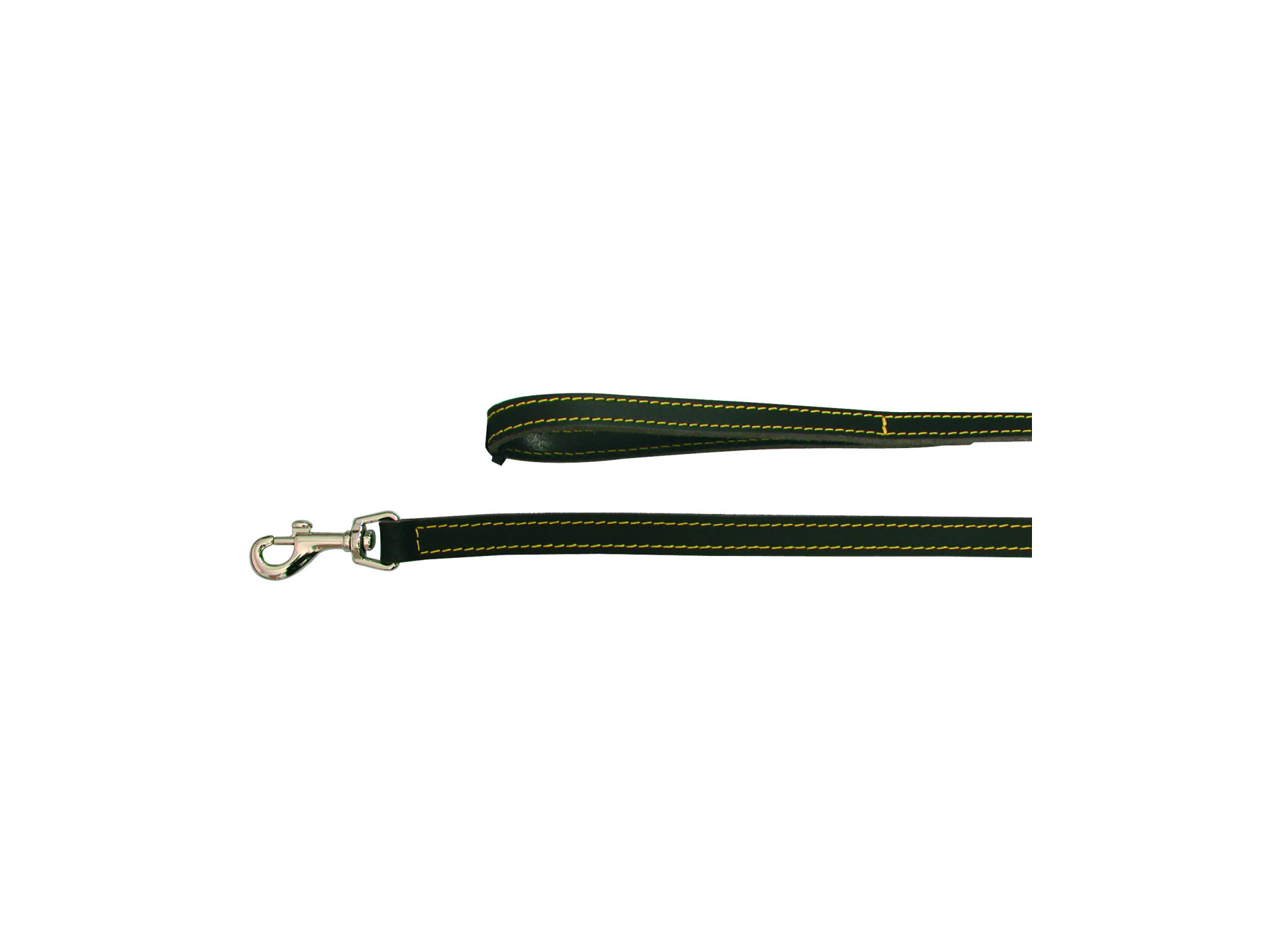 Laisse cuir piqué ZOLUX l.12mm L.1m noir