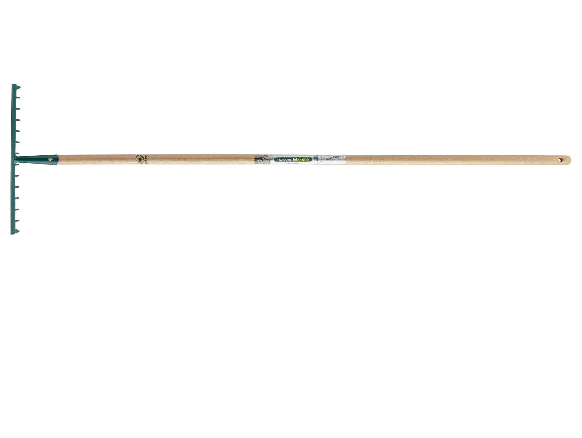 Râteau Duopro LEBORGNE 14 dents courbes manche bois