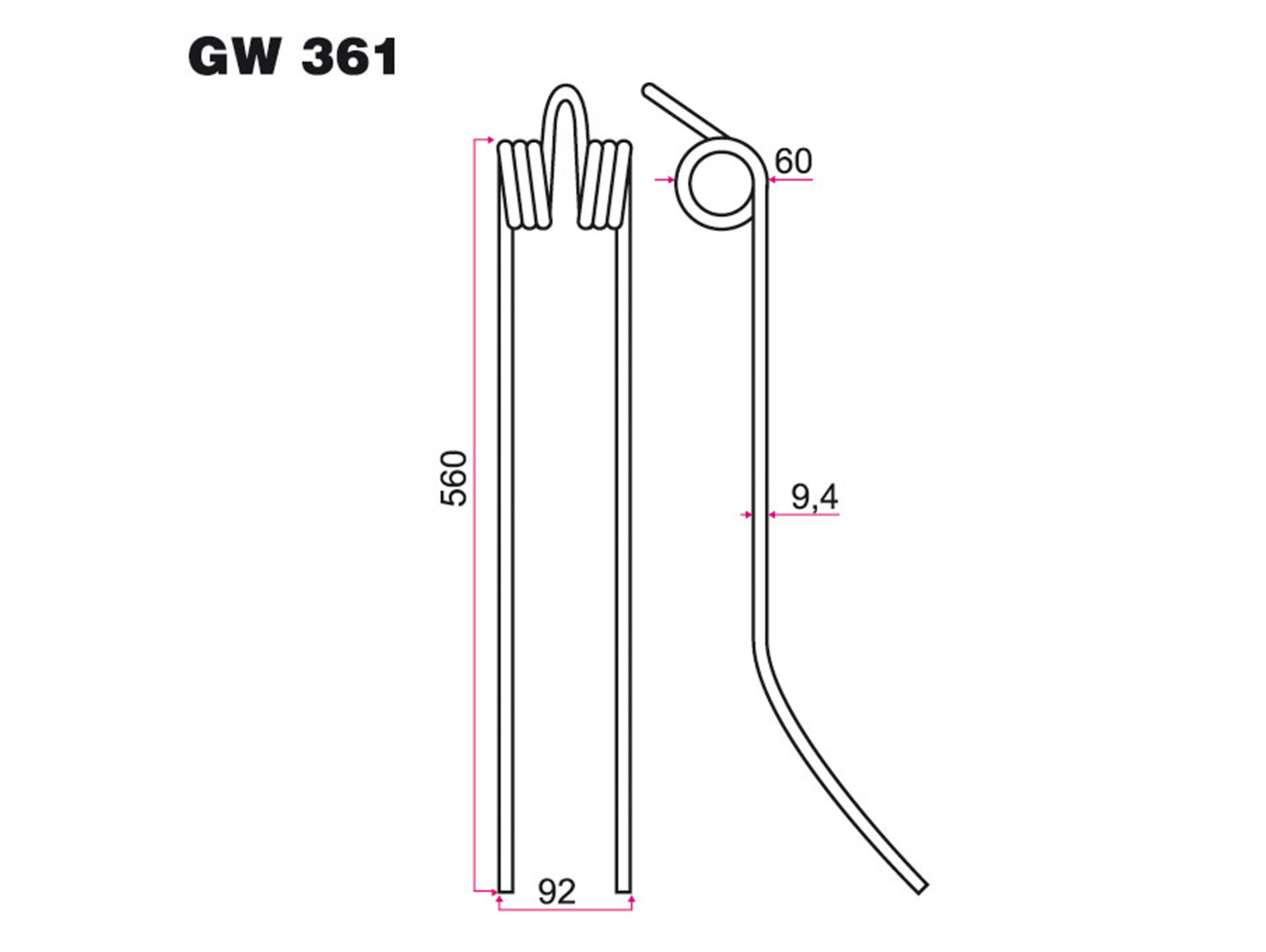 Dent andaineur FELLA adaptable gw361